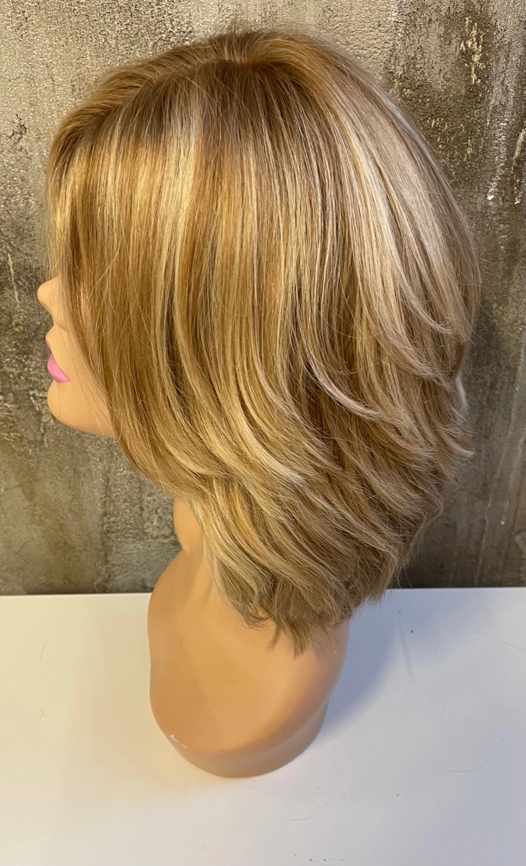 100% VIRGIN EUROPEAN HUMAN HAIR ROOTED BLONDE MIX 24/14/12 6LYR 043
