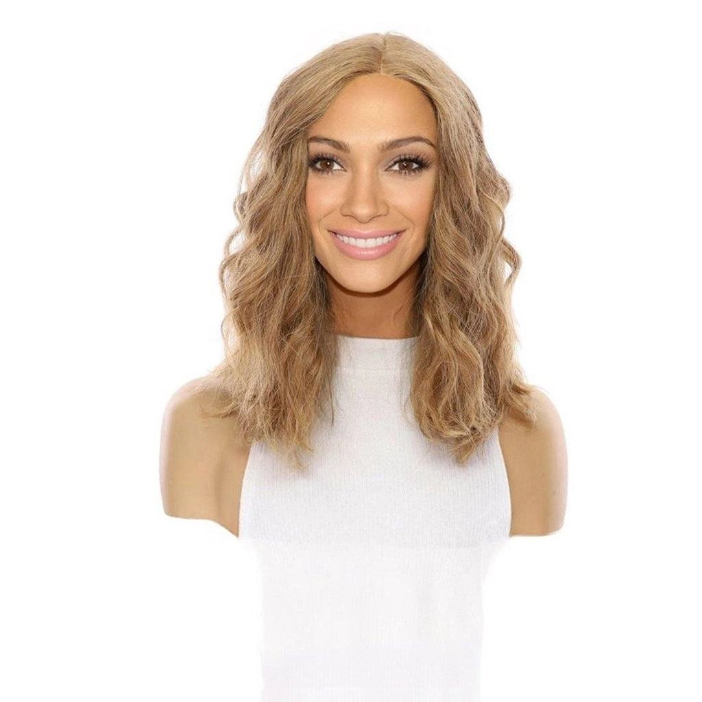 16" Divine Luxe Lace Top Wig #14 Warm Dark Blonde Wavy