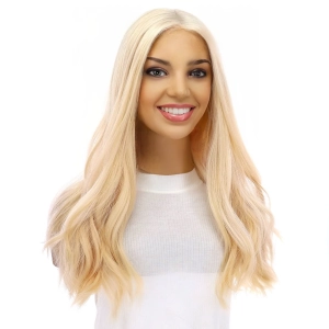 20" Divine Lace Top Wig Warm Platinum Blonde w/ No Rooting