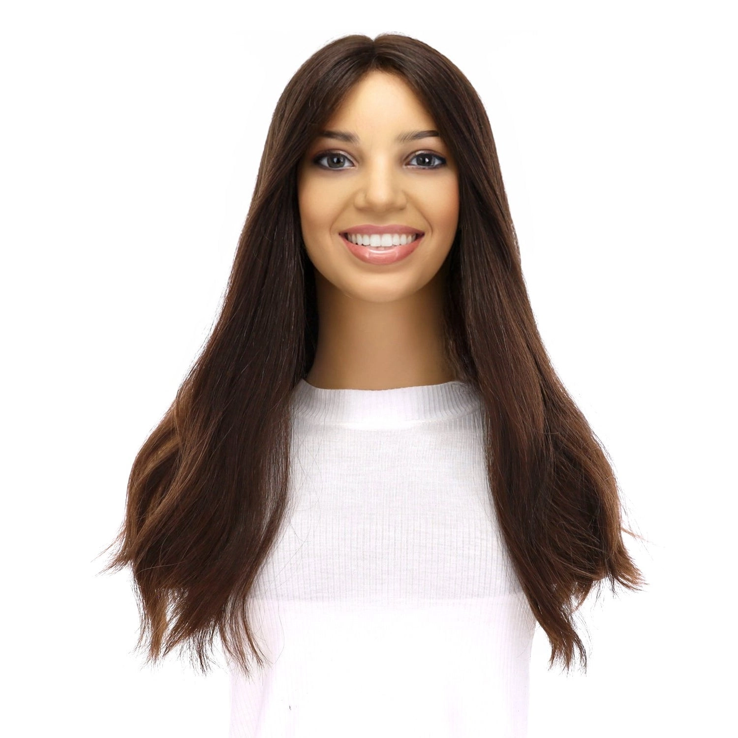 20" Divine Luxe Lace Top Topper #5 Warm Dark Brown