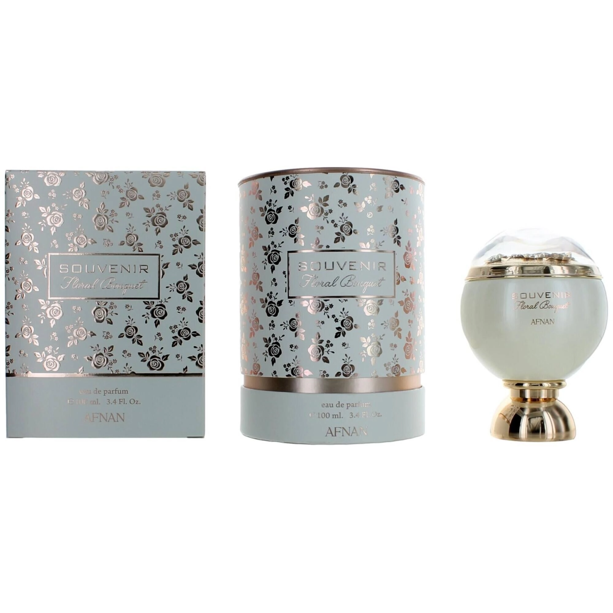 Afnan Women's Eau De Parfum Spray - Enchanting Souvenir Floral Bouquet, 3.4 oz