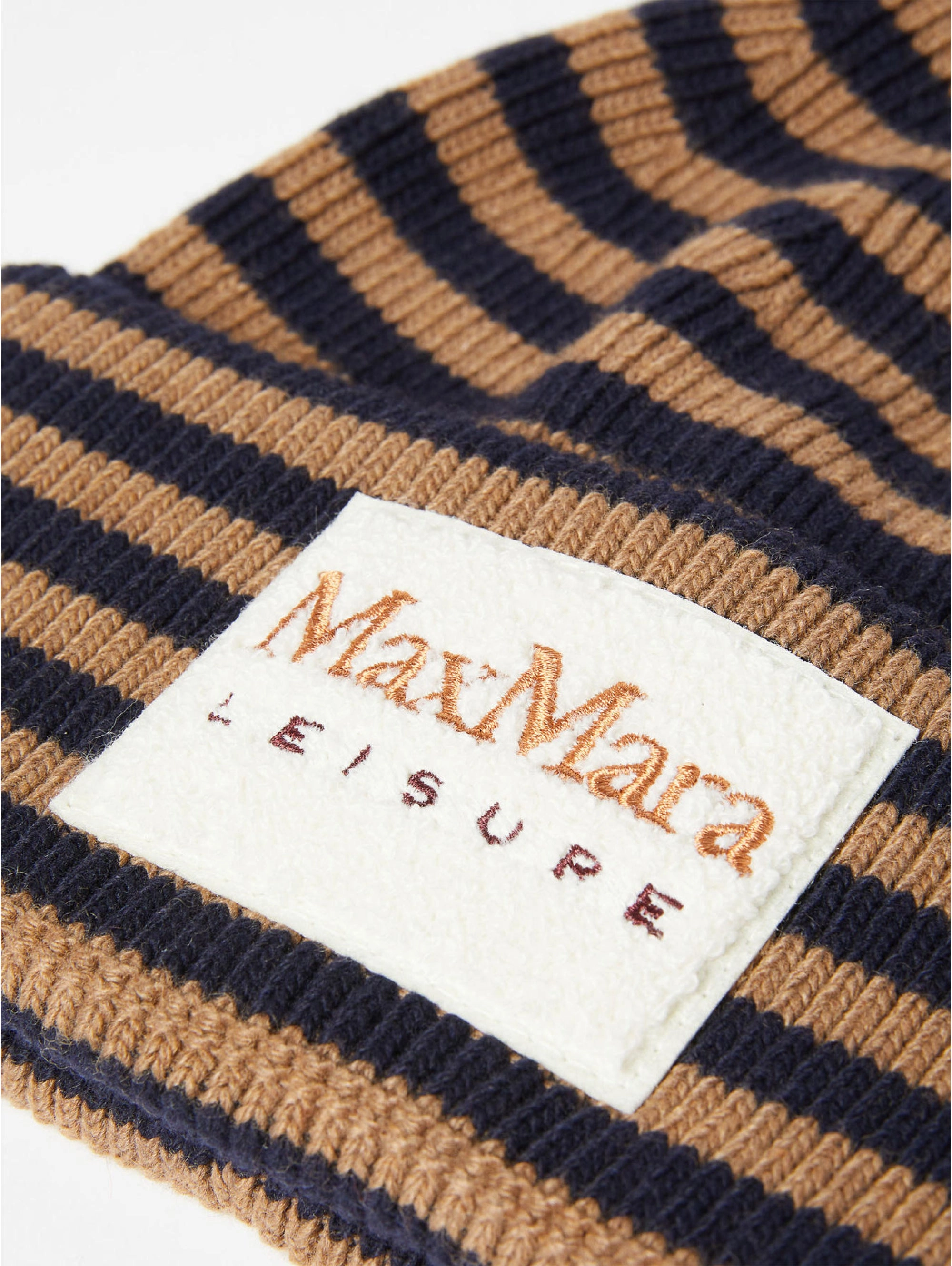 Beanie with Camel/Blue Logo