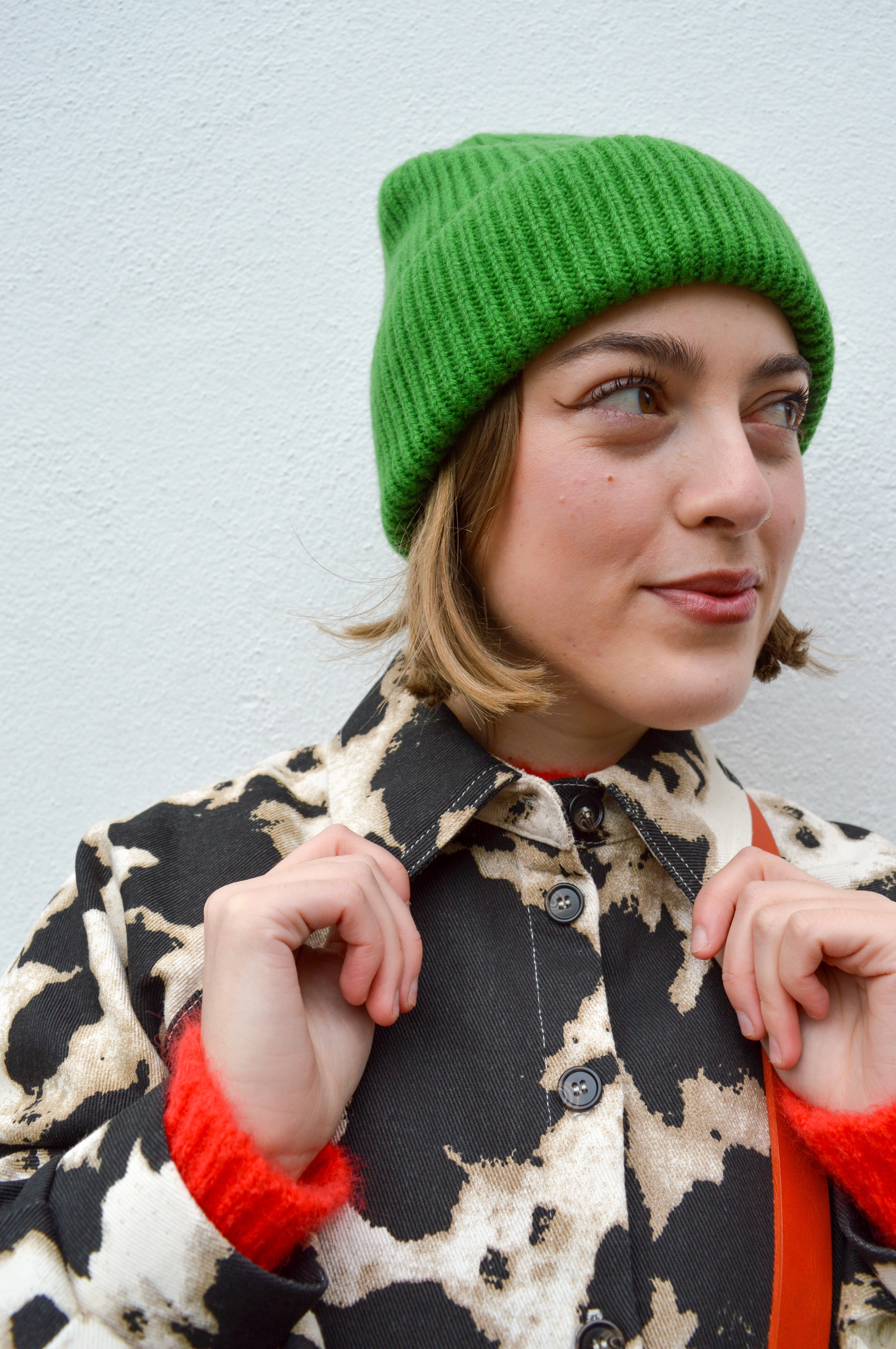 Billy Bamboo Merino Wool Green Beanie