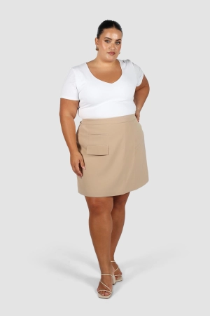 CALIE SKIRT COFFEE