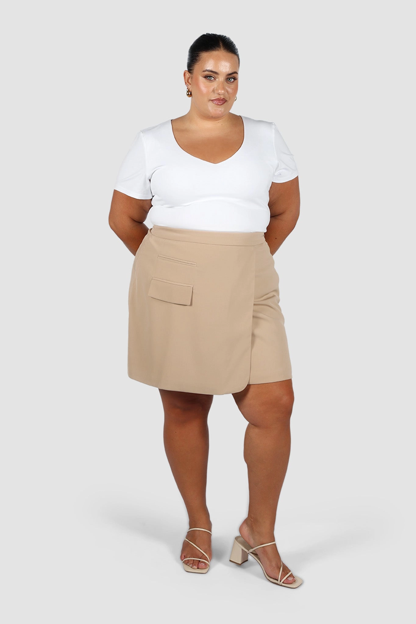 CALIE SKIRT COFFEE