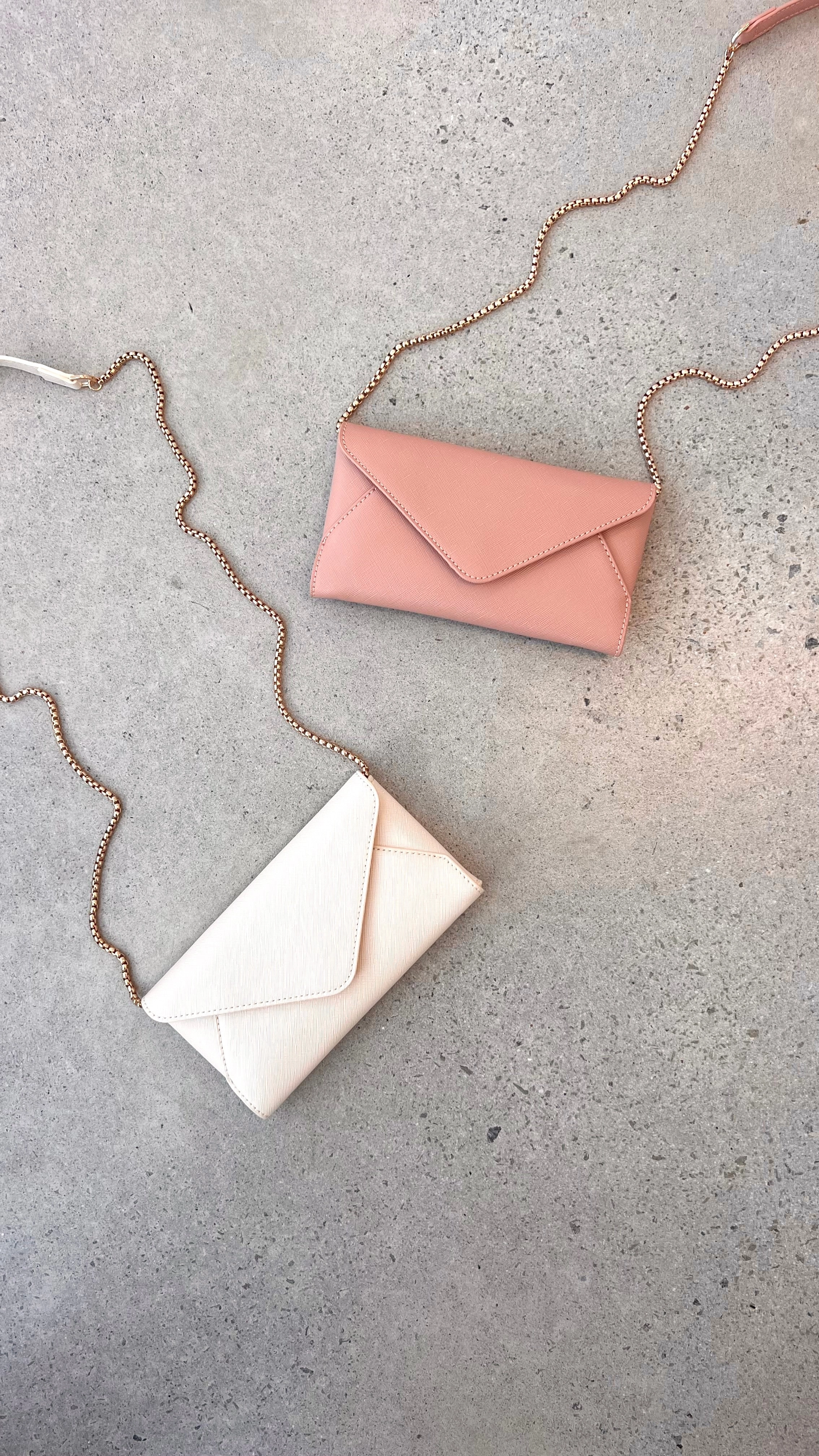 Carmen Envelope Cross Body Bag - Cream