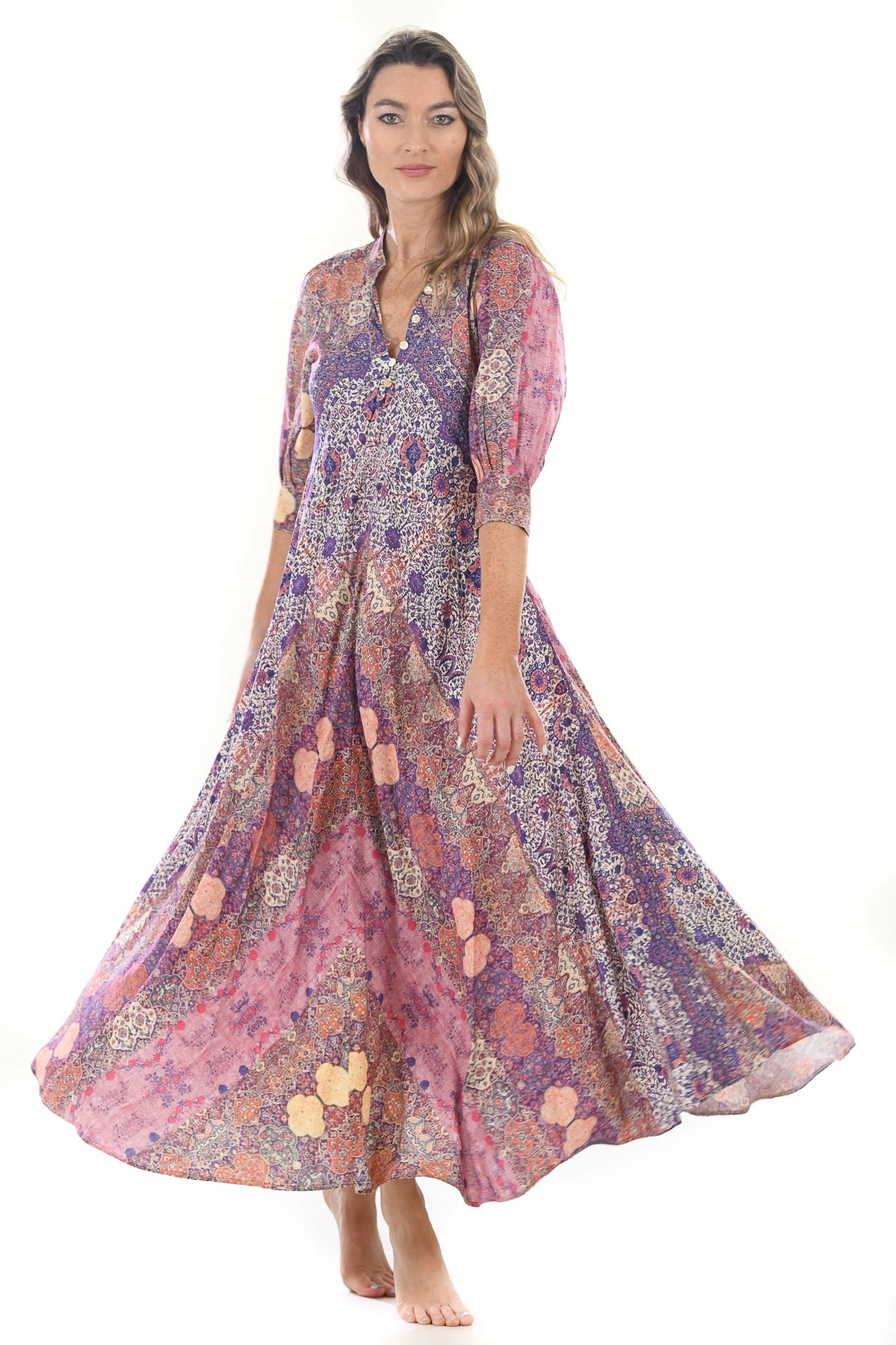 Daphne Dress / Stained Glass Plum