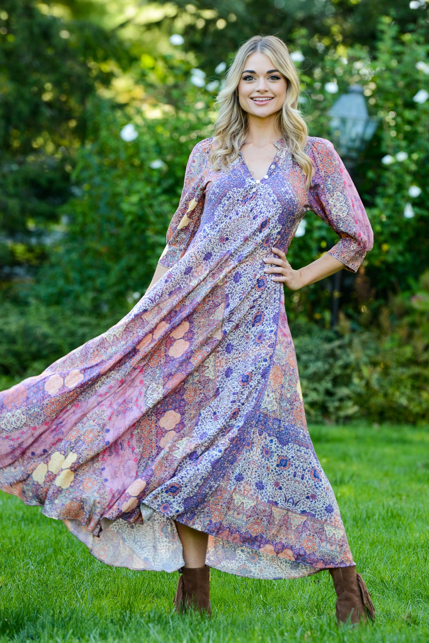 Daphne Dress / Stained Glass Plum