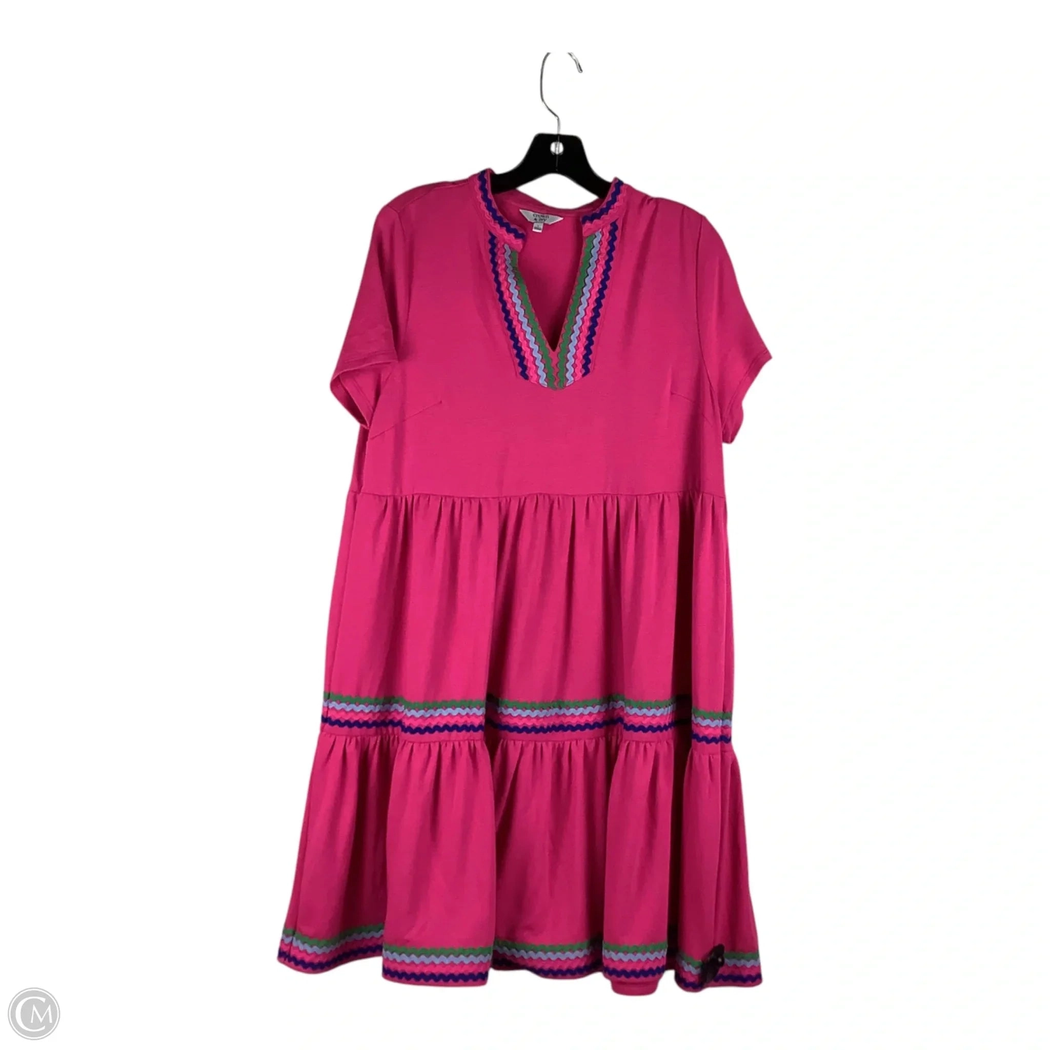 Dress Casual Midi By Crown And Ivy In Pink, Size: L