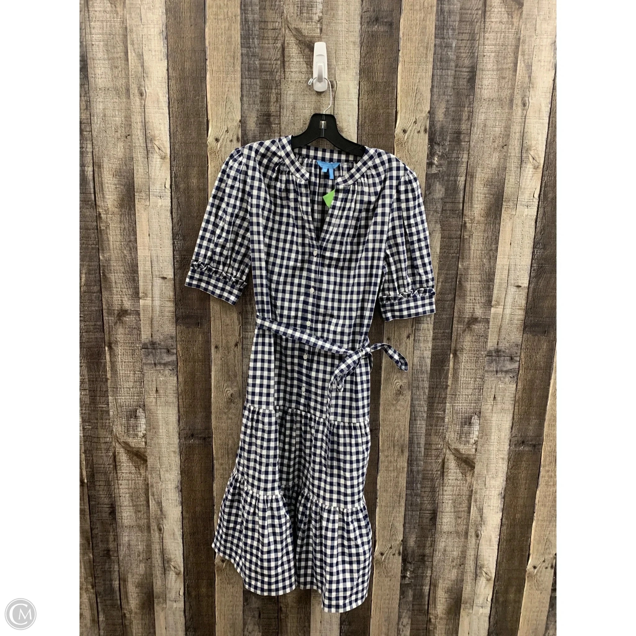 Dress Casual Midi By Draper James In Checkered Pattern, Size: S