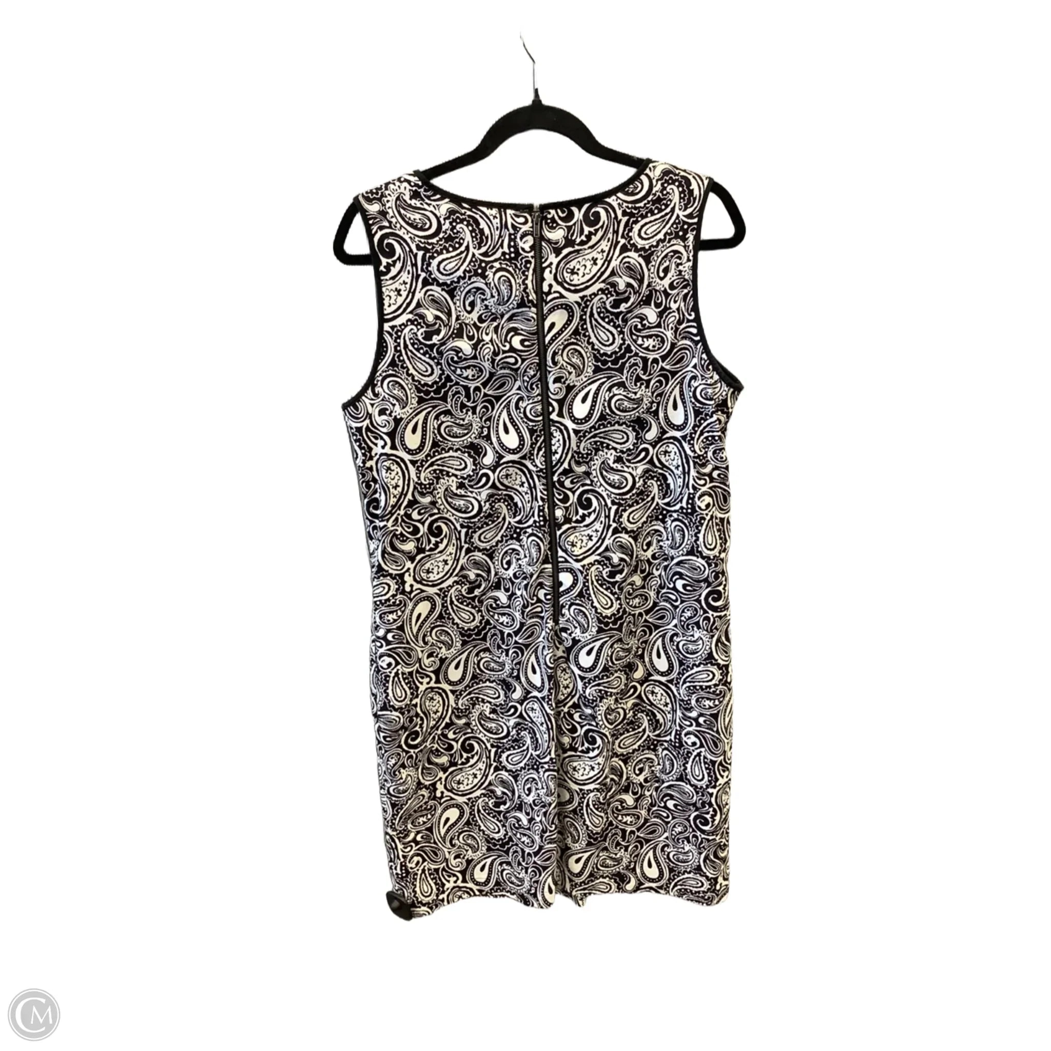 Dress Casual Midi By Talbots In Black & White, Size: Xlp