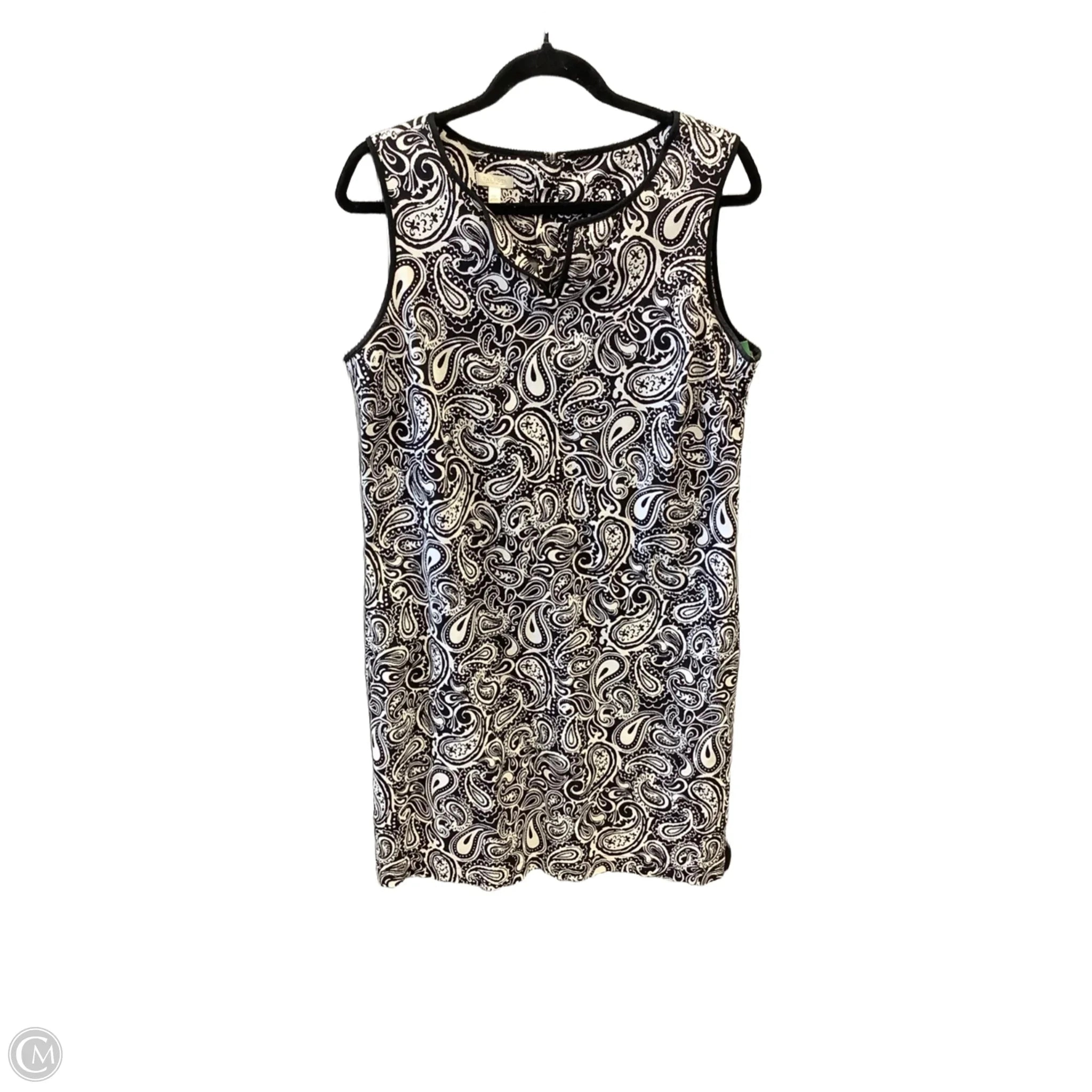 Dress Casual Midi By Talbots In Black & White, Size: Xlp