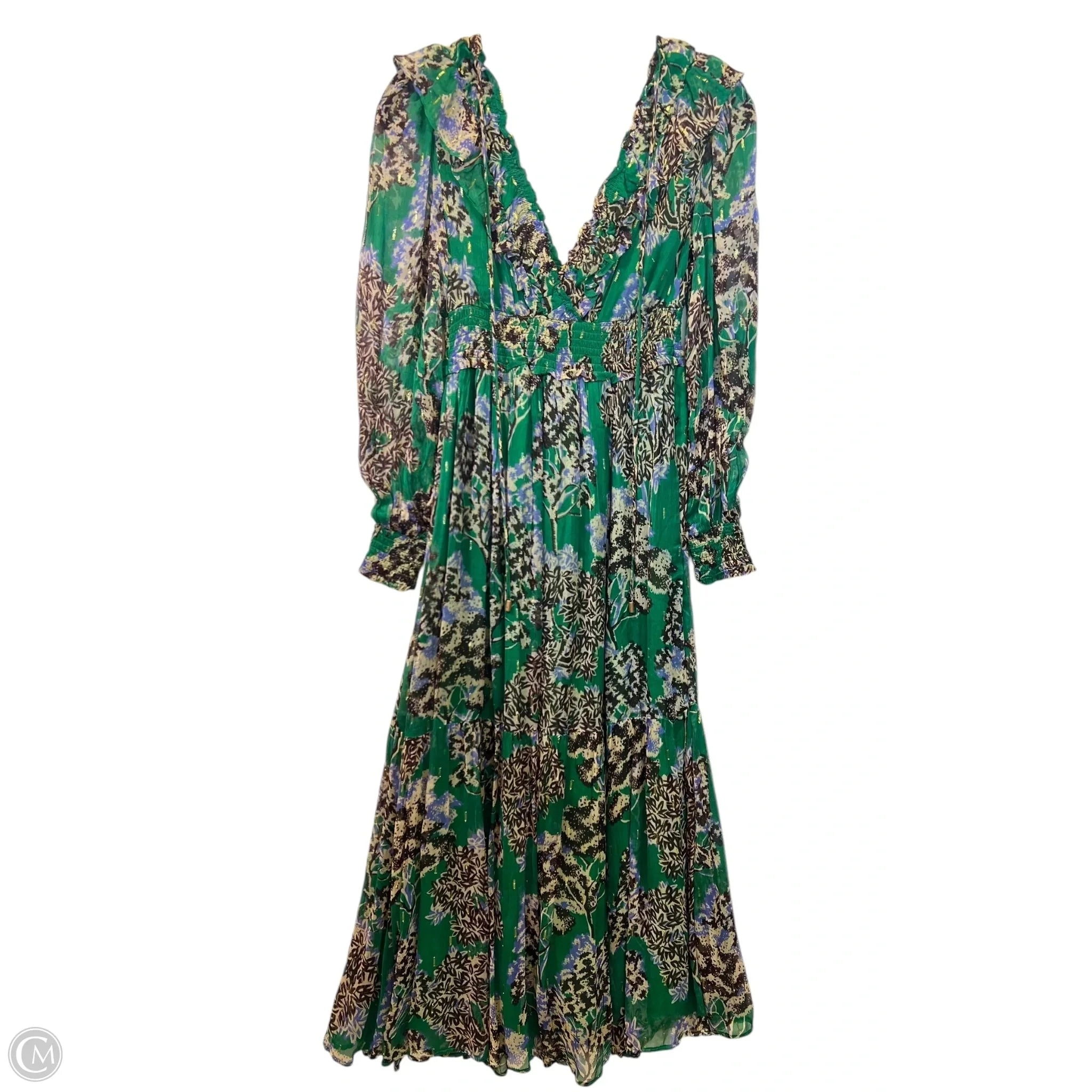 Dress Designer By Anthropologie In Green, Size: Xs