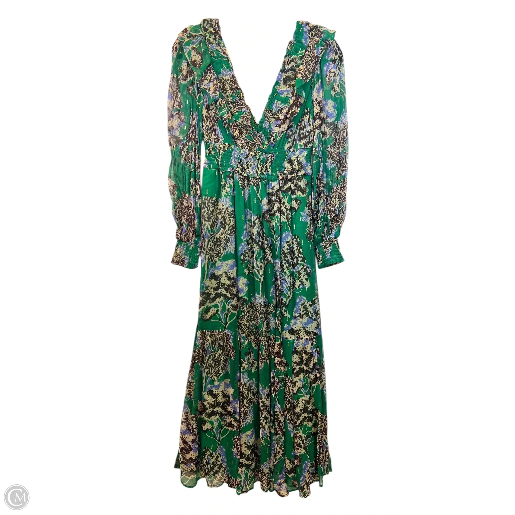 Dress Designer By Anthropologie In Green, Size: Xs