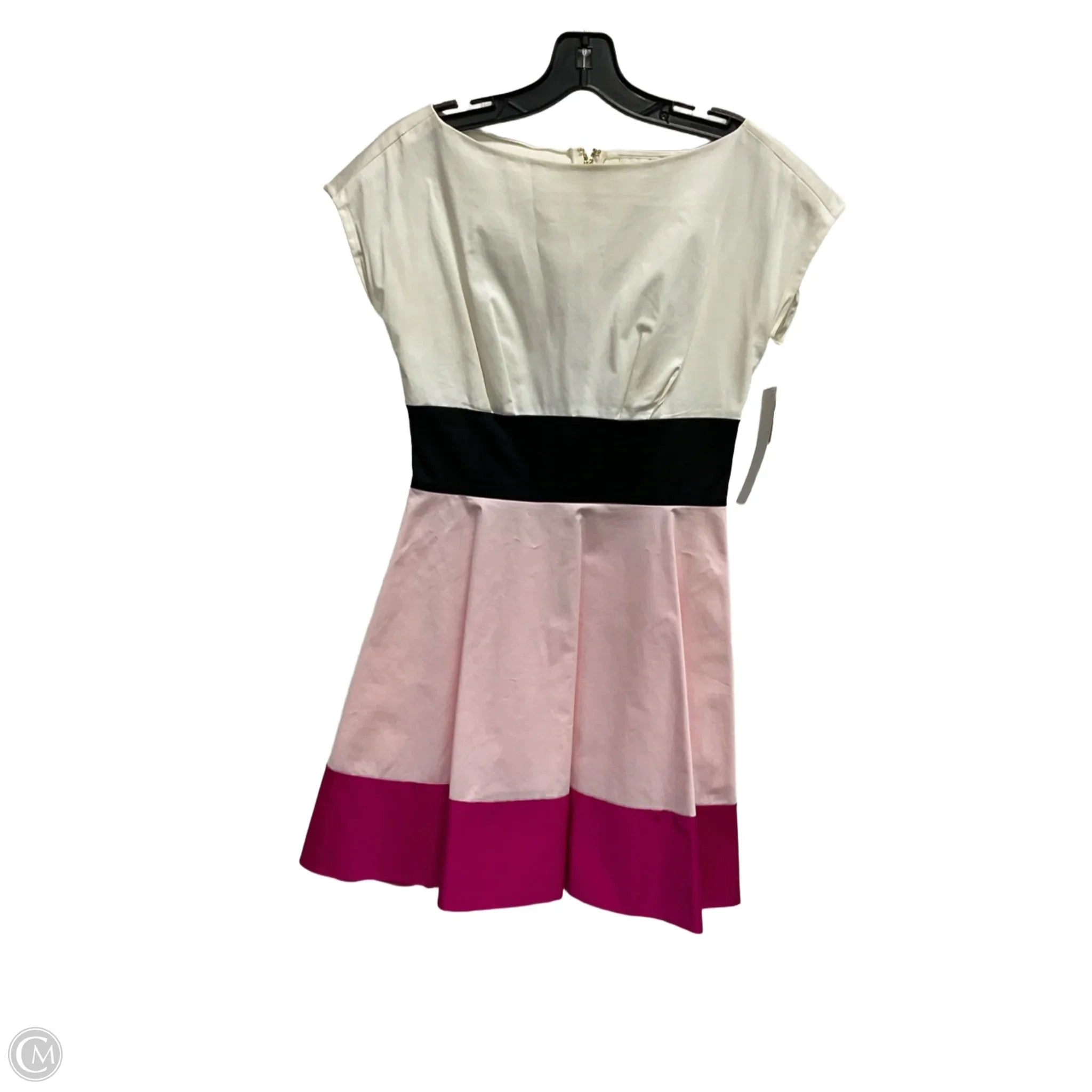 Dress Designer By Kate Spade In Black & Pink, Size: Xs