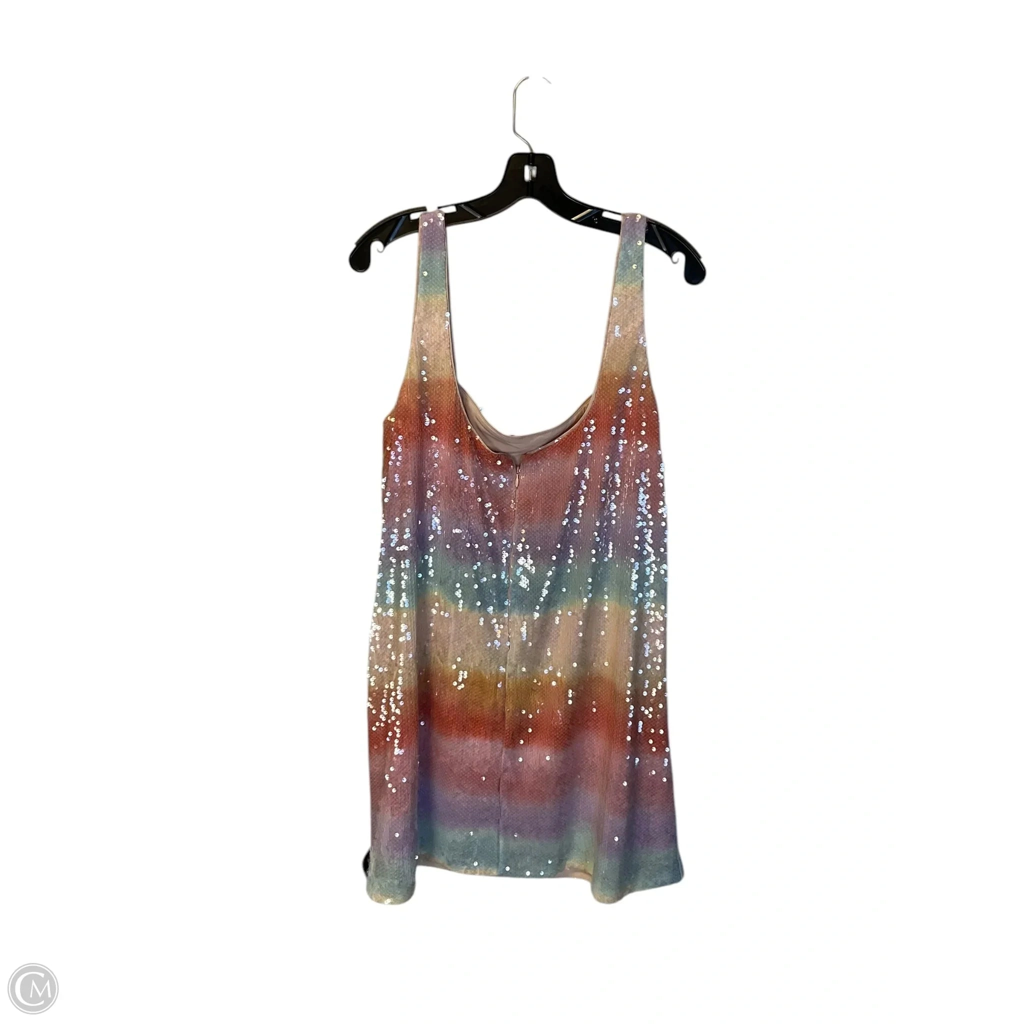 Dress Party Short By Gianni Bini In Rainbow Print, Size: Xl