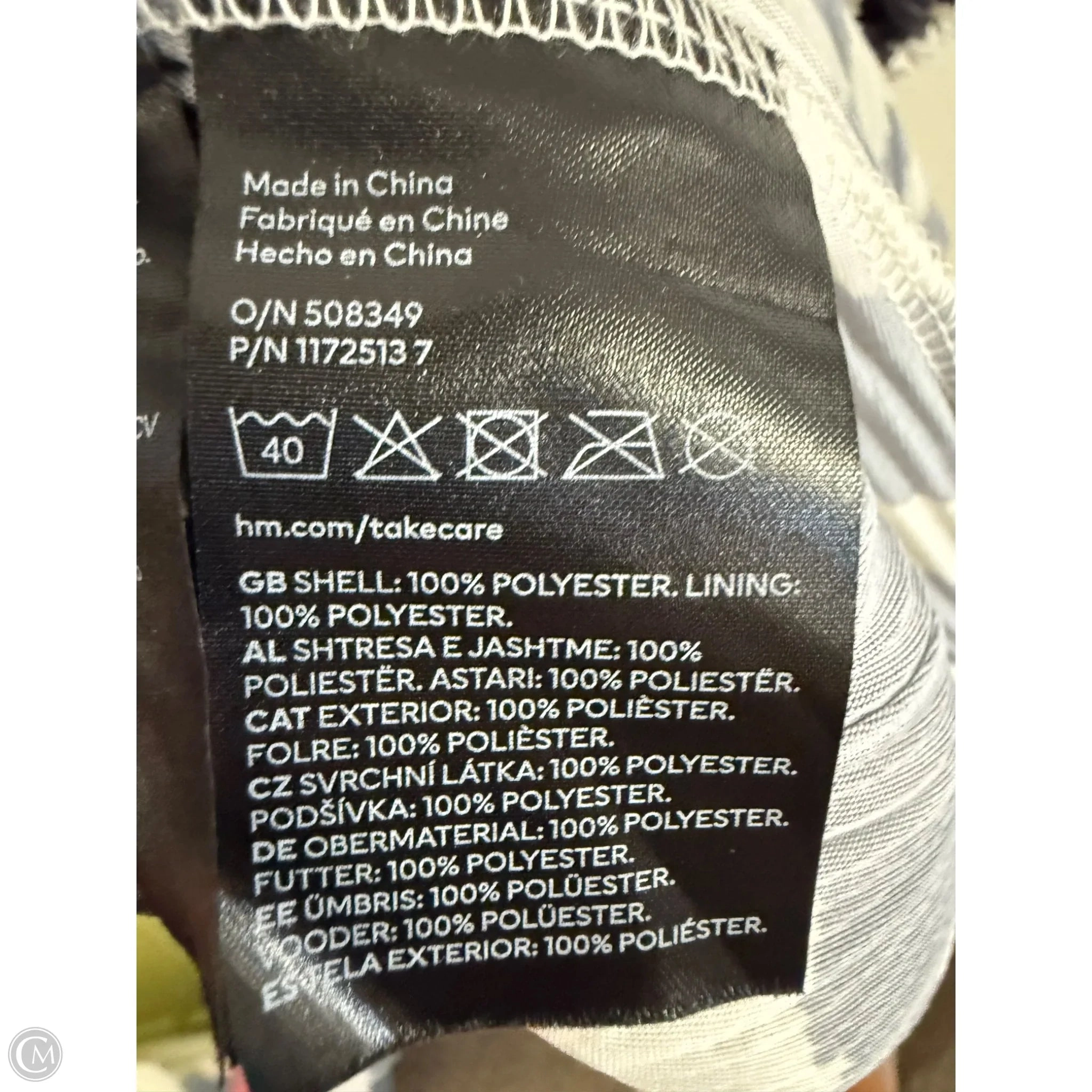 Dress Party Short By H&m In Black & White, Size: Xl