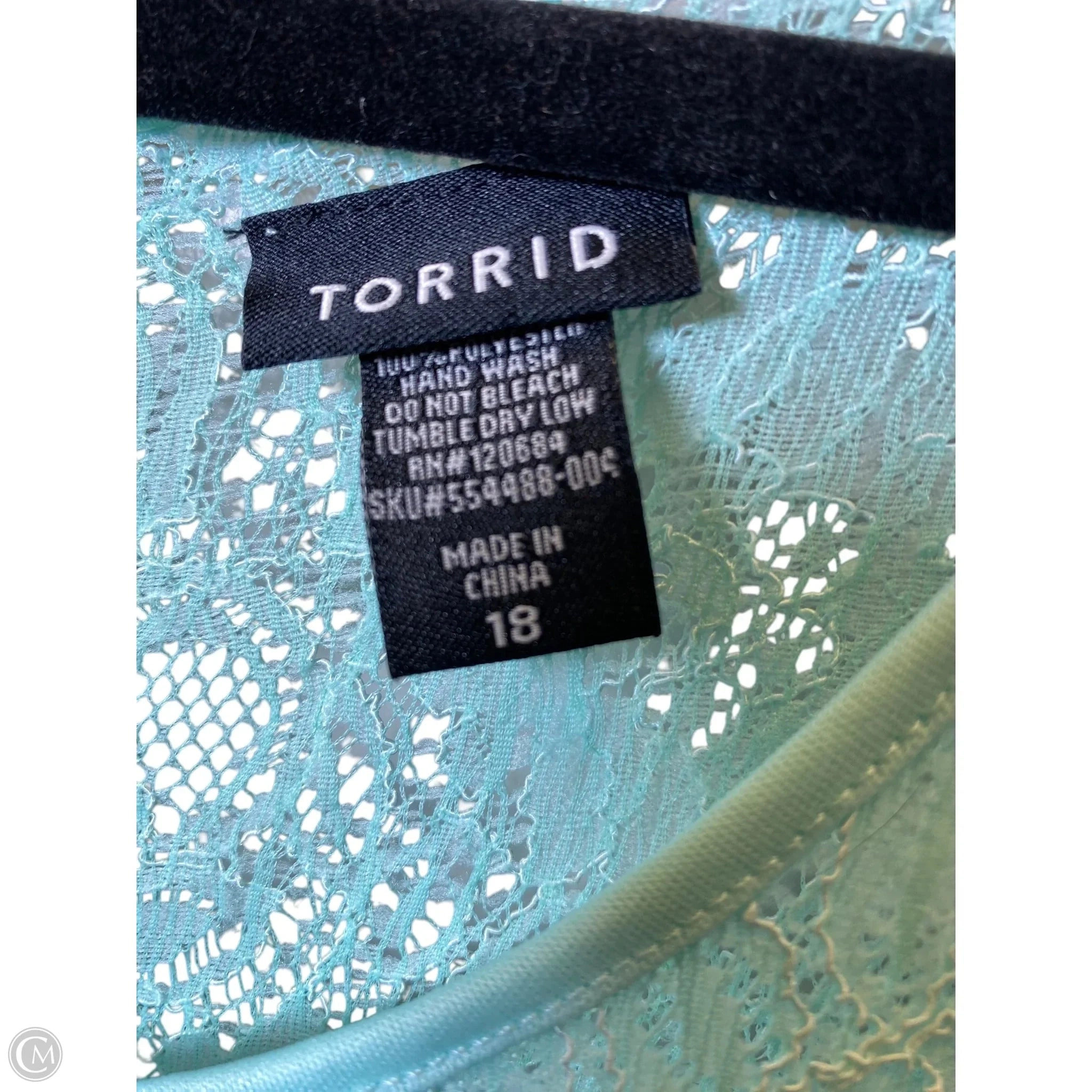 Dress Party Short By Torrid In Aqua, Size: 2x