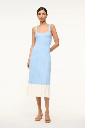 ELLISON DRESS | CLEAR BLUE WHITE