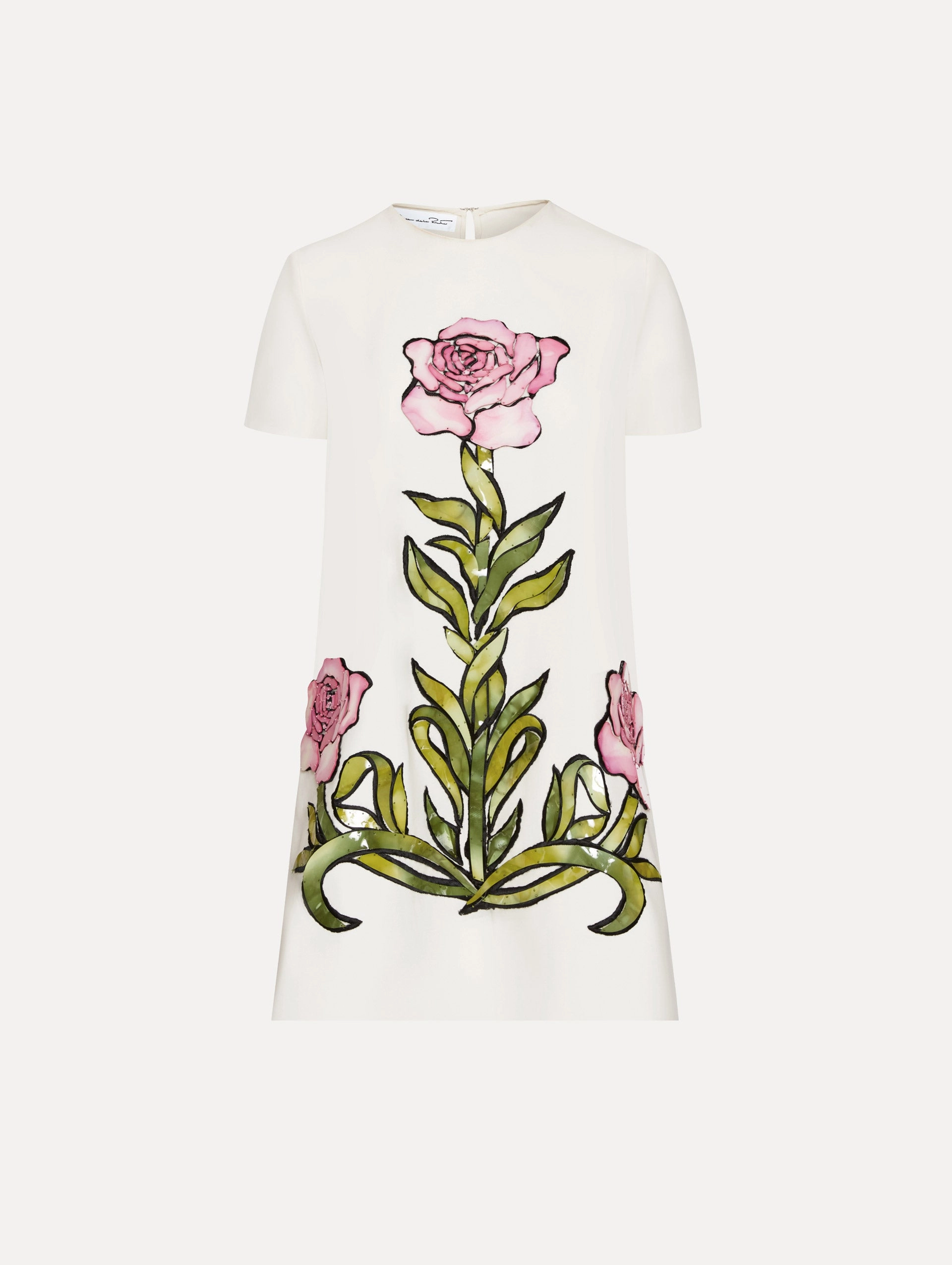 English Rose Mosaic Shift Dress