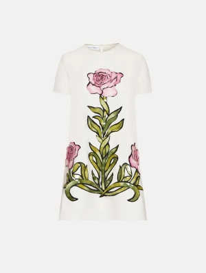 English Rose Mosaic Shift Dress