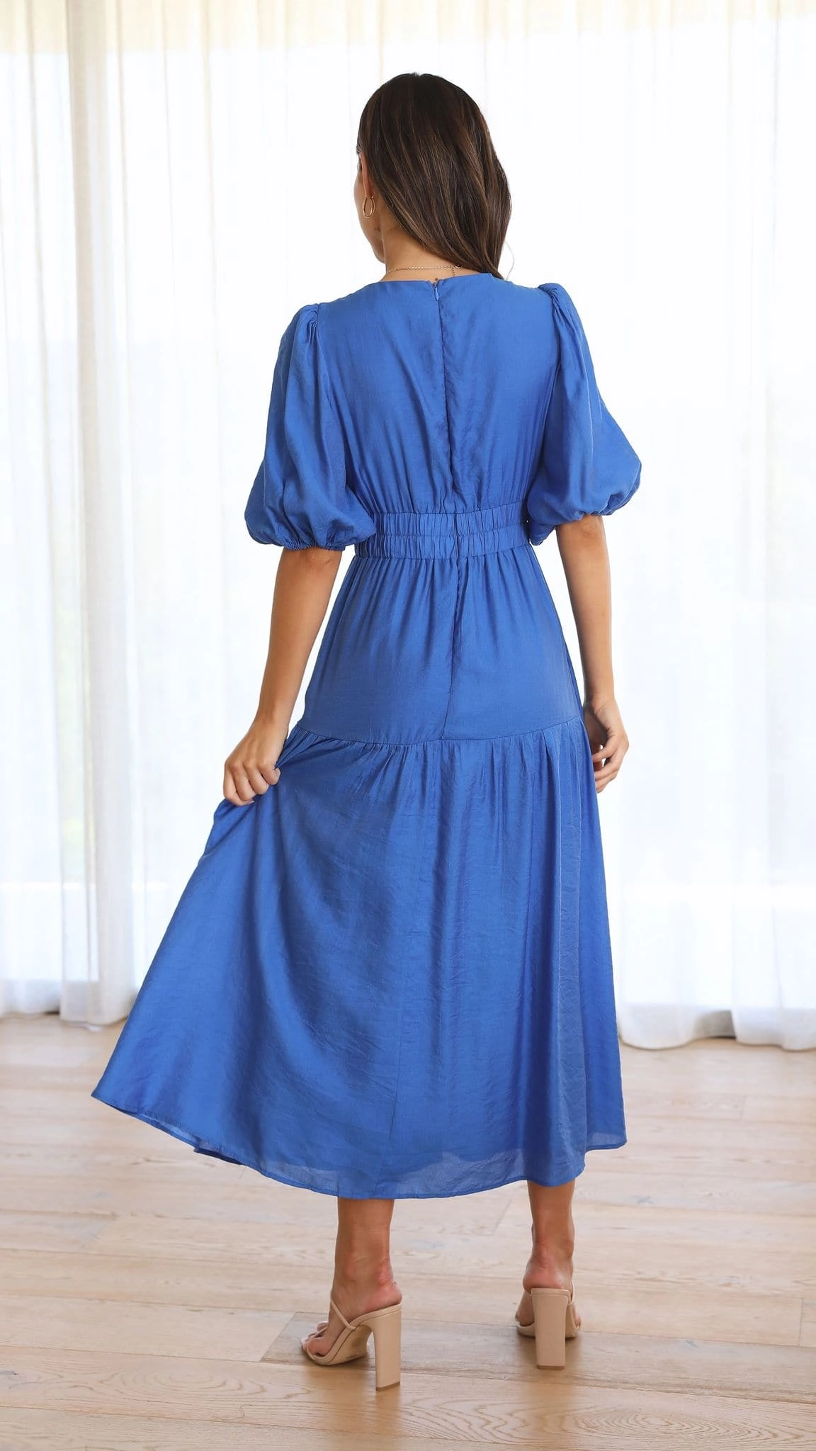 Erin Midi Dress - Cobalt Blue