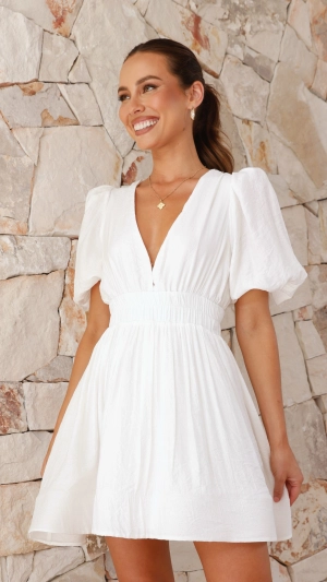 Erin Mini Dress - White