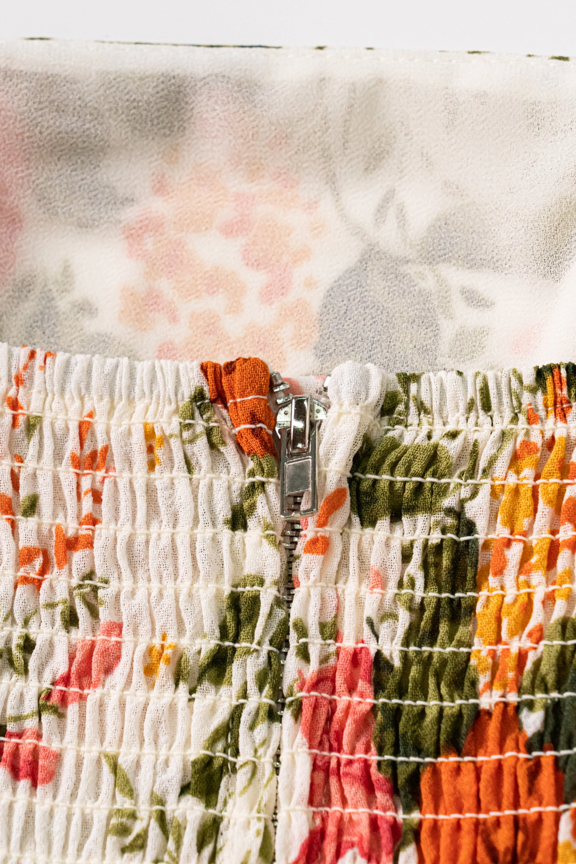 Floral Print A-line Midi Dress