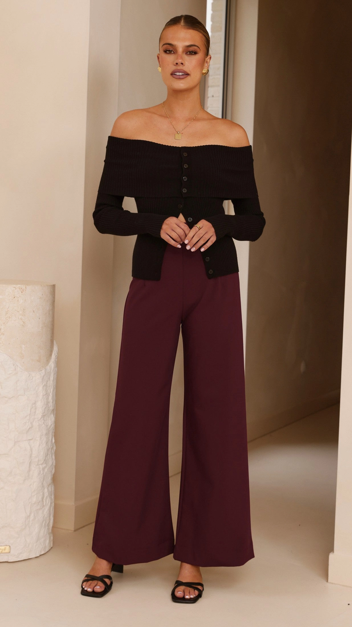 Garciela Pants - Wine