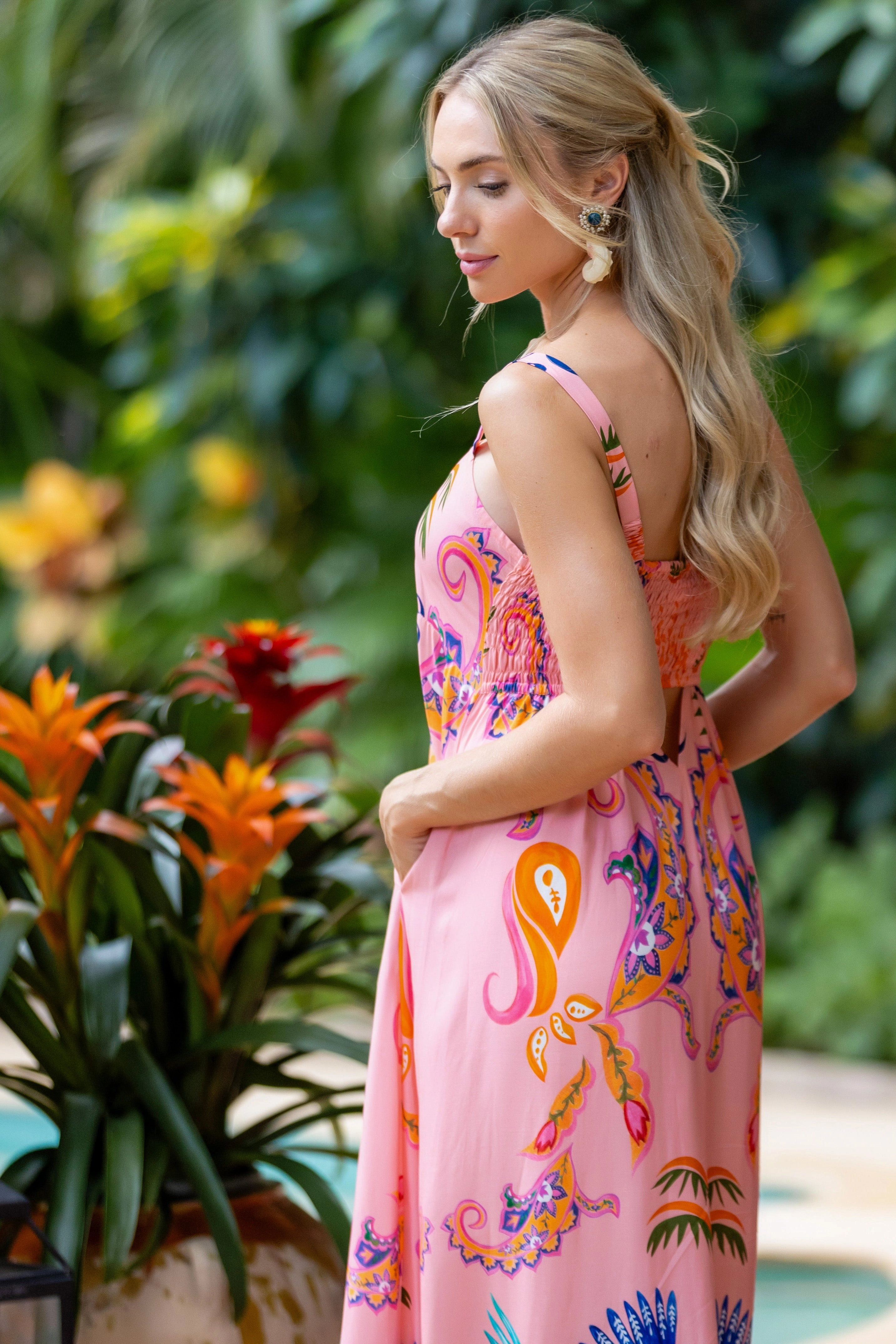 Giselle Dress / Pink Parrot