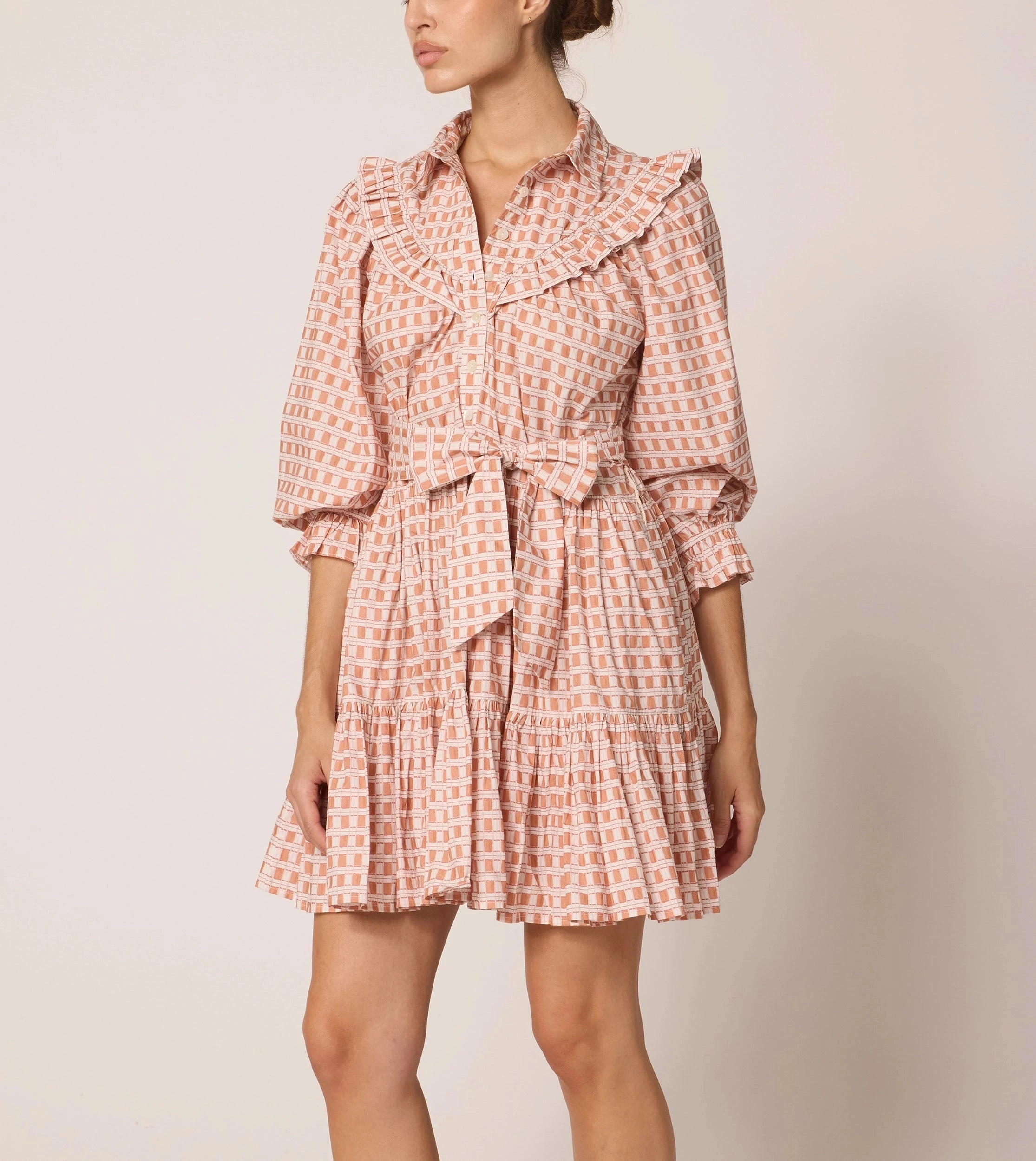 Gloria Mini Dress | Bellini Plaid