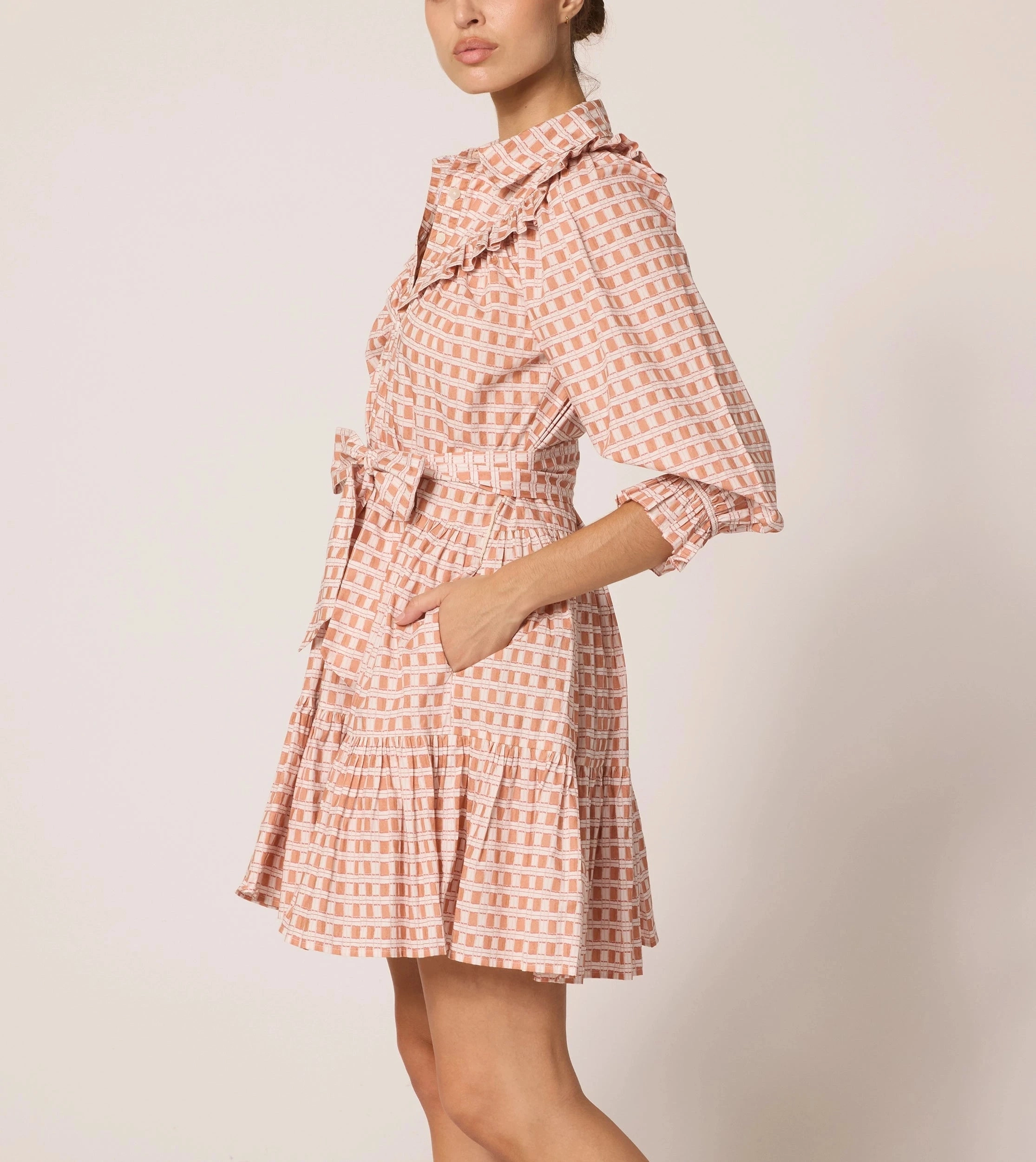 Gloria Mini Dress | Bellini Plaid