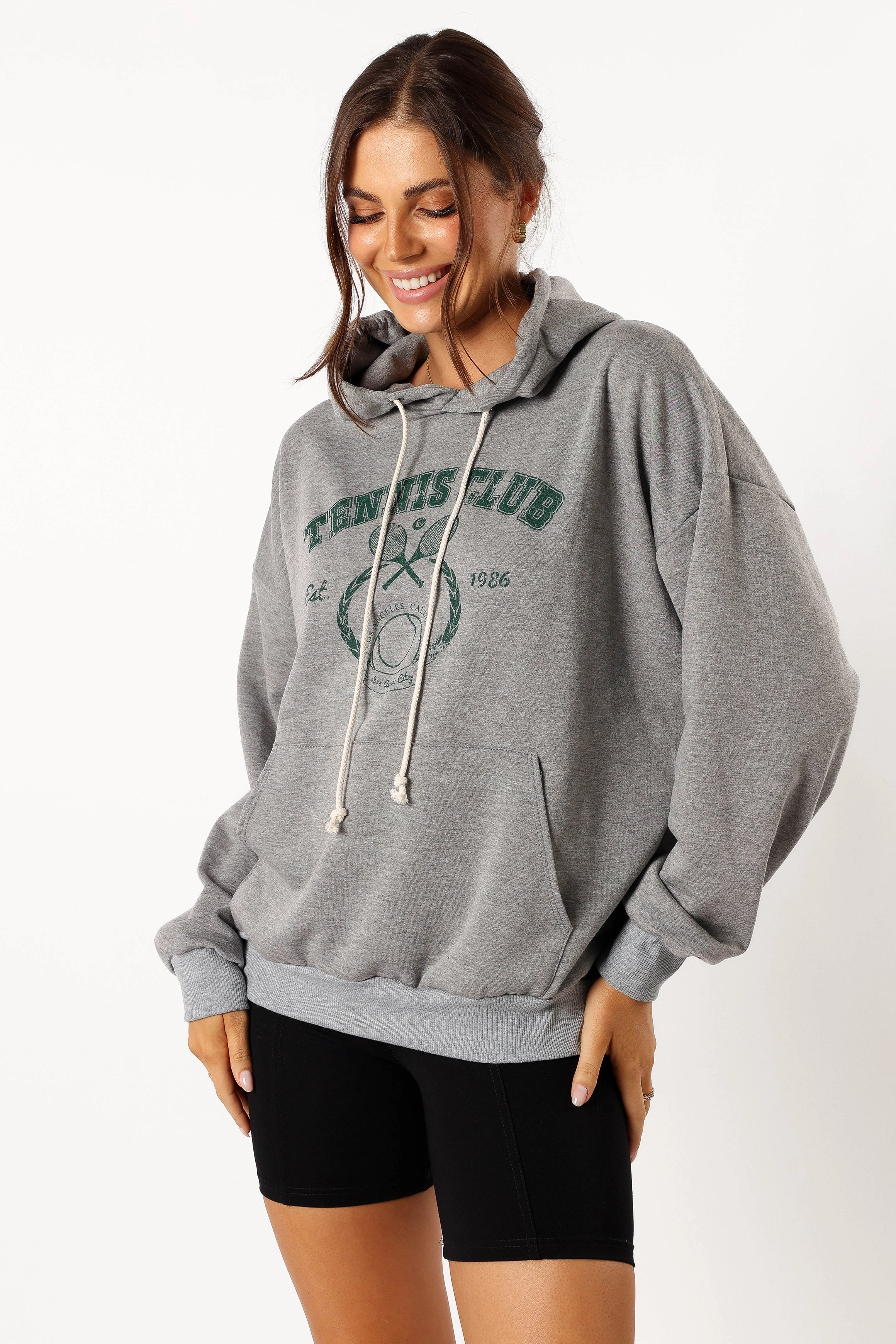 Hailey Tennis Sweatshirt - Gray