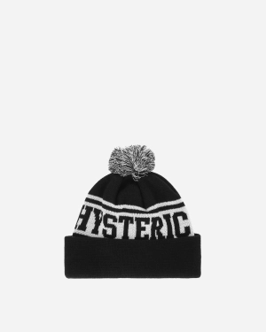 Hysteric Logo Beanie Black