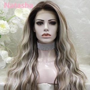 IMstyle Natasha low density 26'' 13*4 free parting with water wave free part lace front wigs W200-C231
