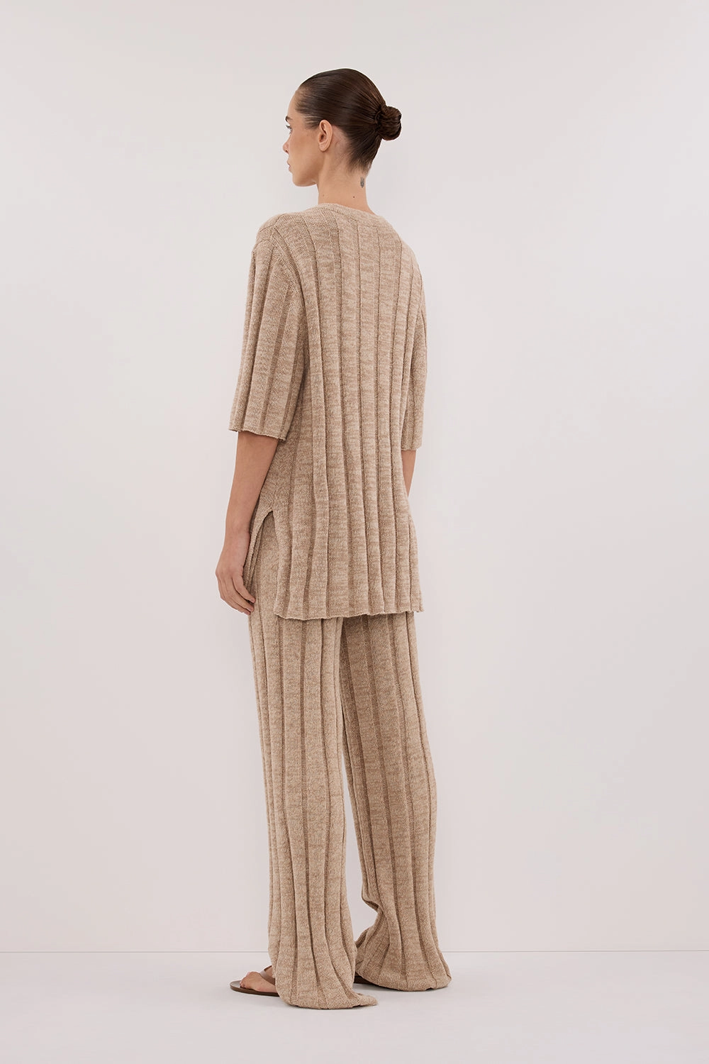 JAZZ NATURAL WIDE LEG KNIT PANT