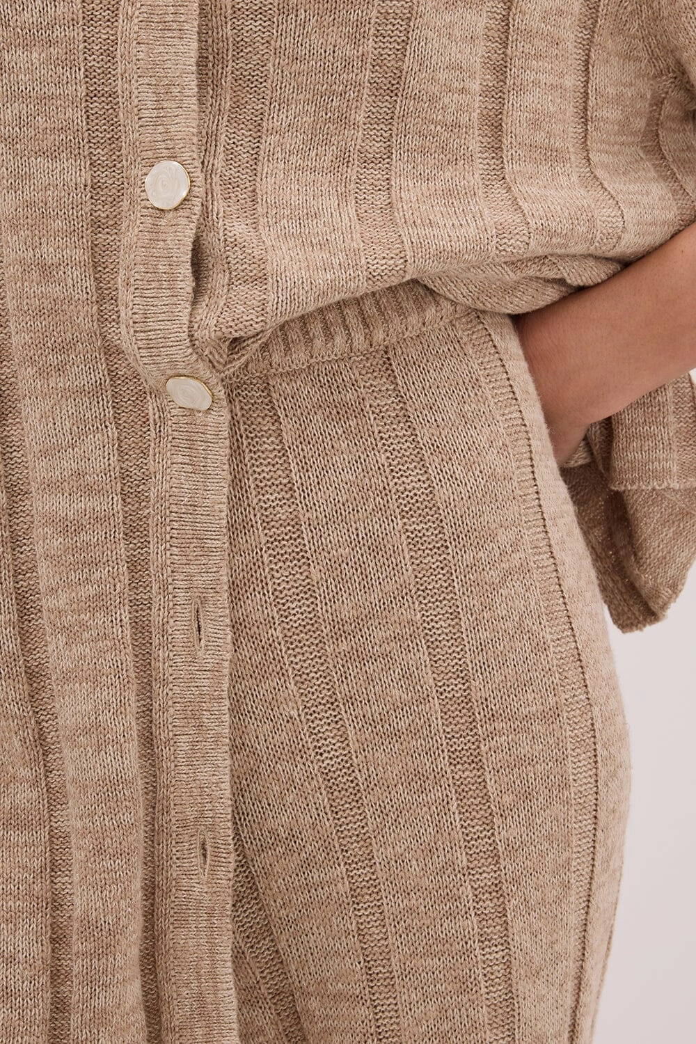 JAZZ NATURAL WIDE LEG KNIT PANT