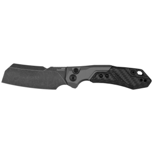 Kershaw Pocket Knife - Launch 14 BlackWash Cleaver Plain Blade Automatic | KW7850