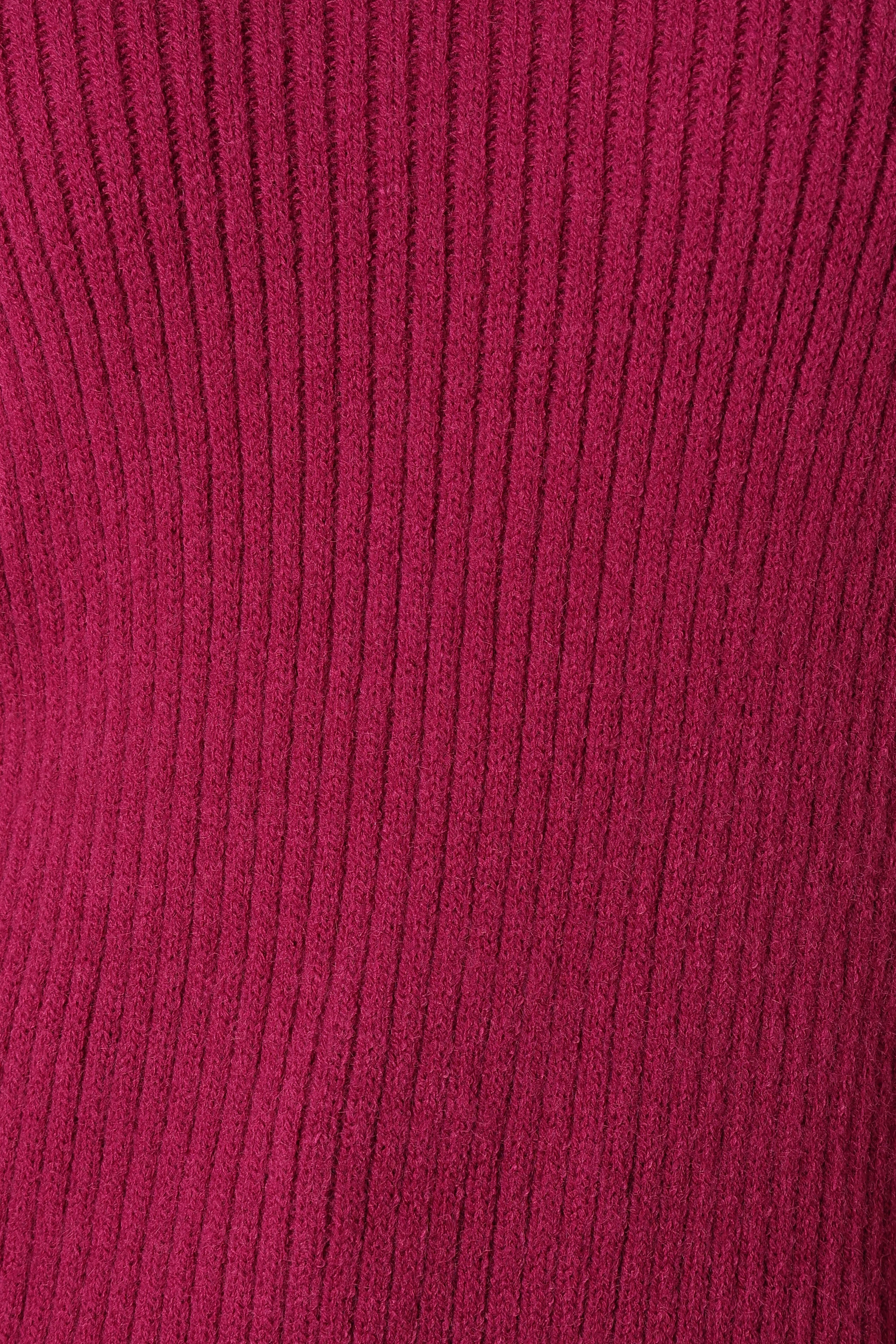 Kora Mock Neck Knit Sweater - Plum