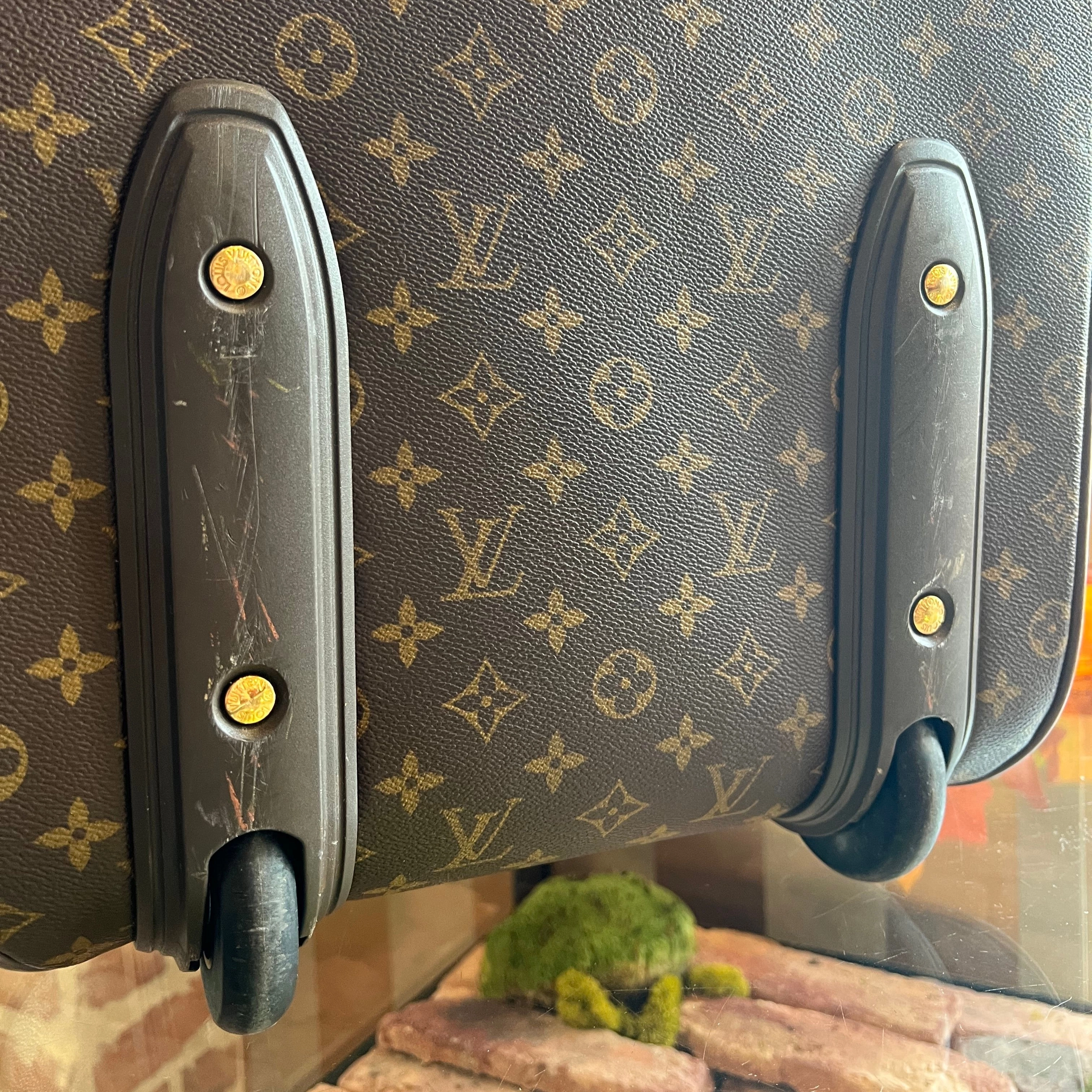 LOUIS VUITTON Pegase 50 Brown Monogram Canvas Suitcase