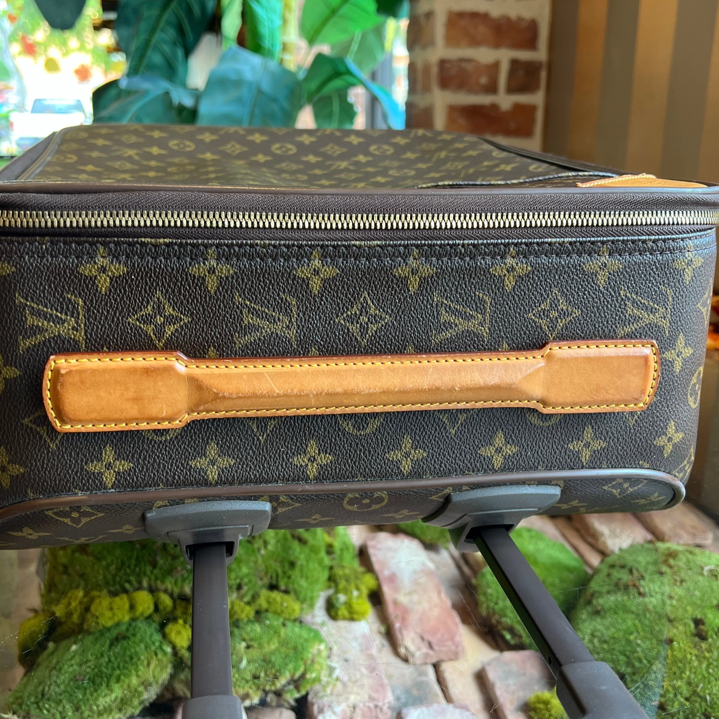 LOUIS VUITTON Pegase 50 Brown Monogram Canvas Suitcase