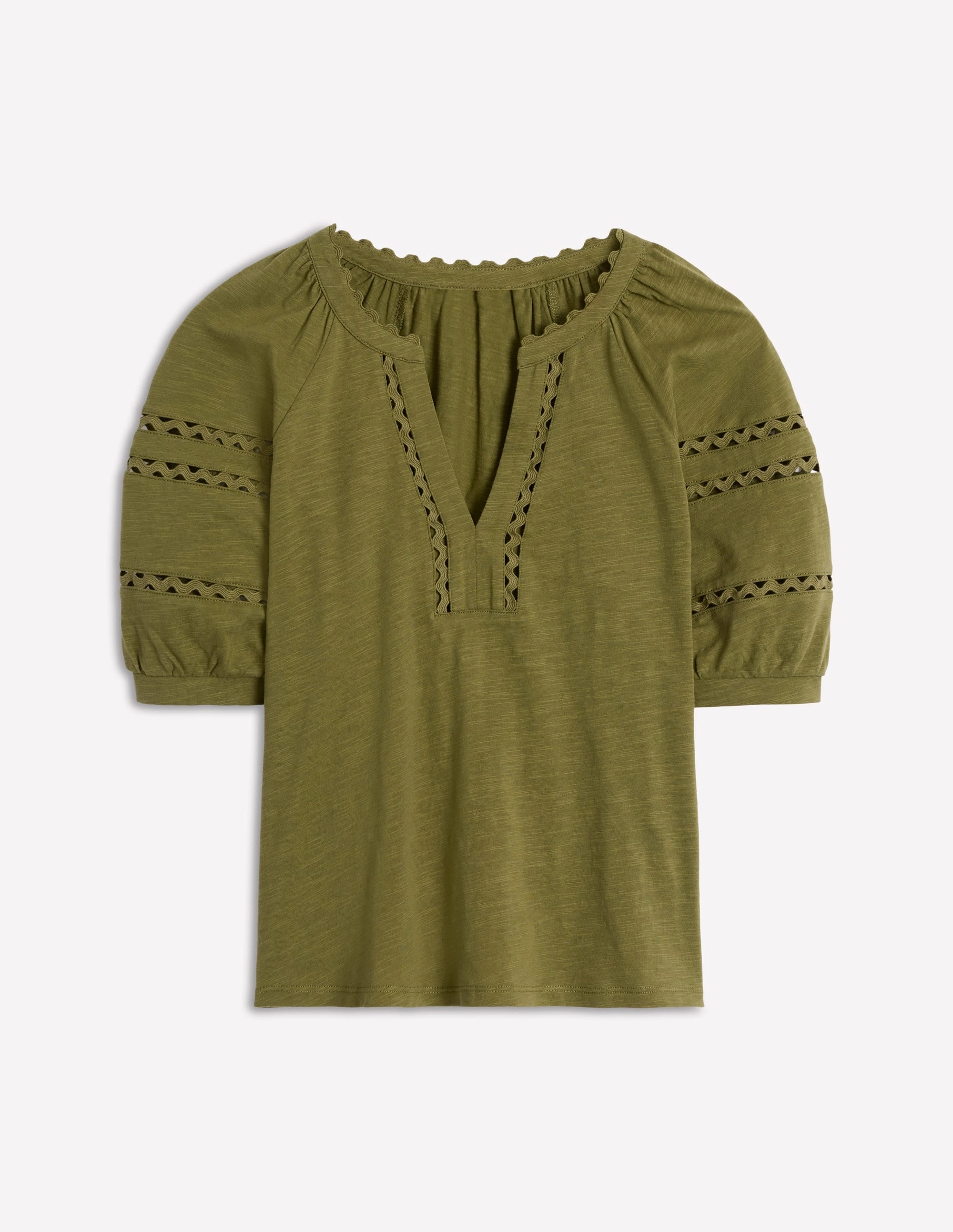 Maisy Rikrak Trim Top-Mayfly
