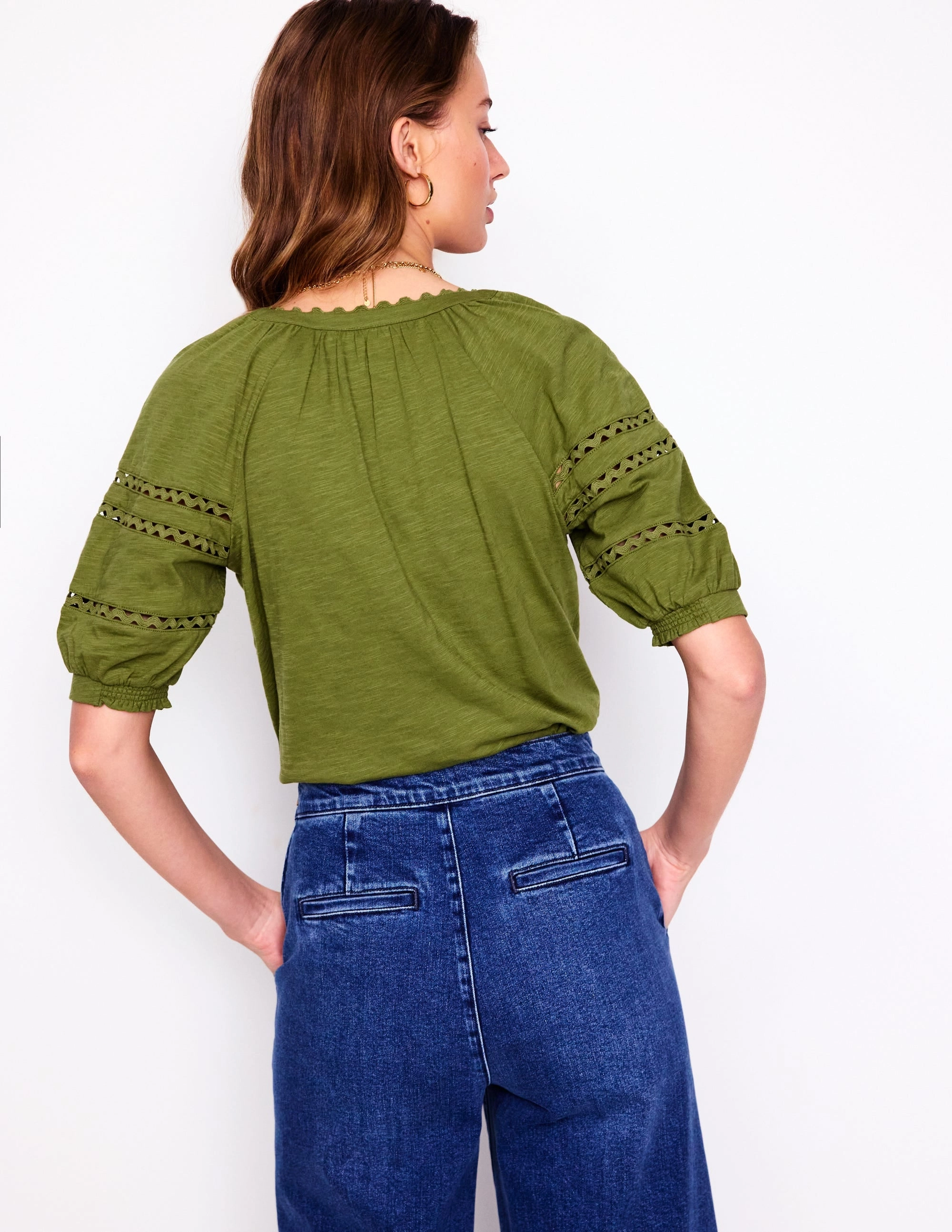 Maisy Rikrak Trim Top-Mayfly