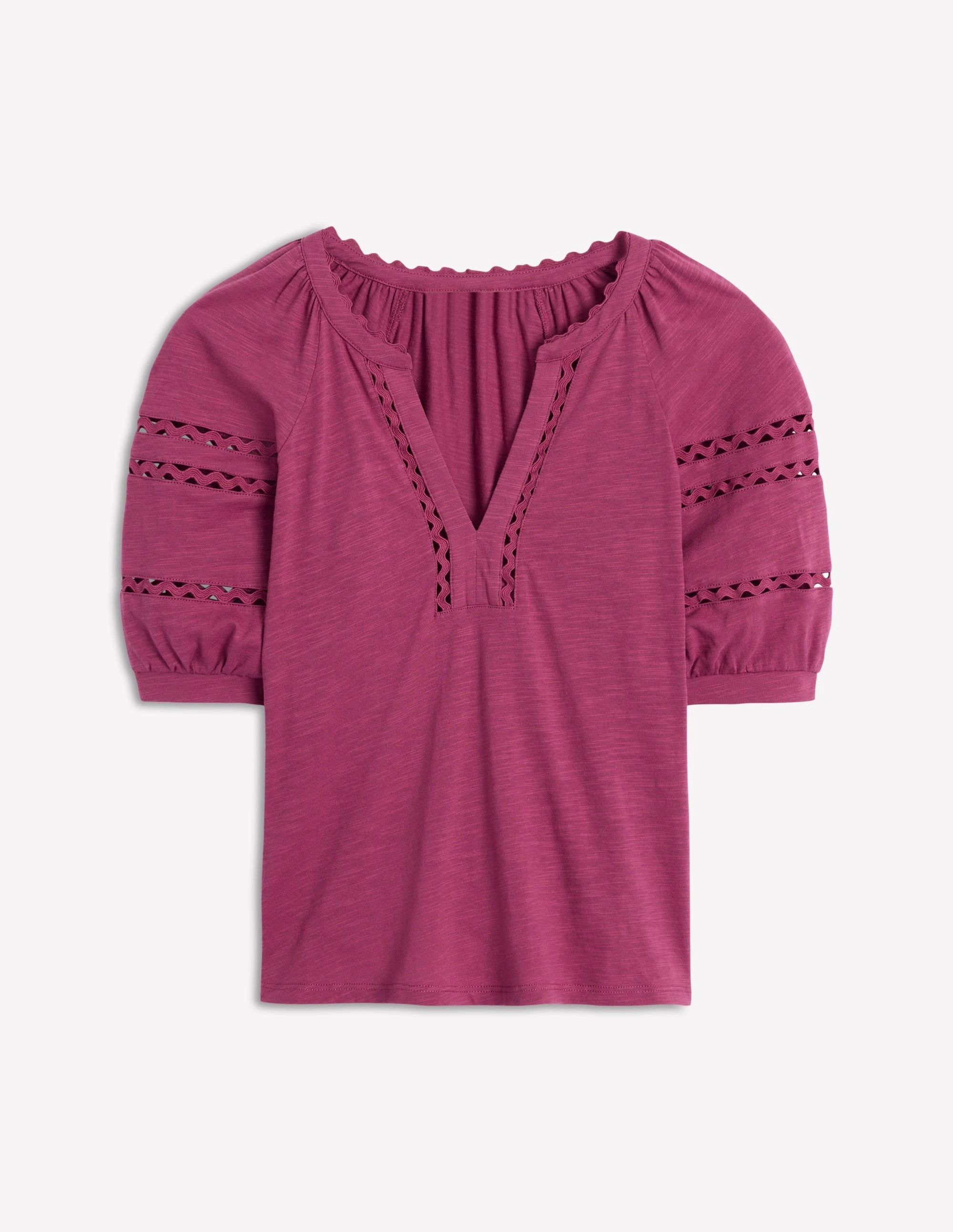 Maisy Rikrak Trim Top-Violet Quartz