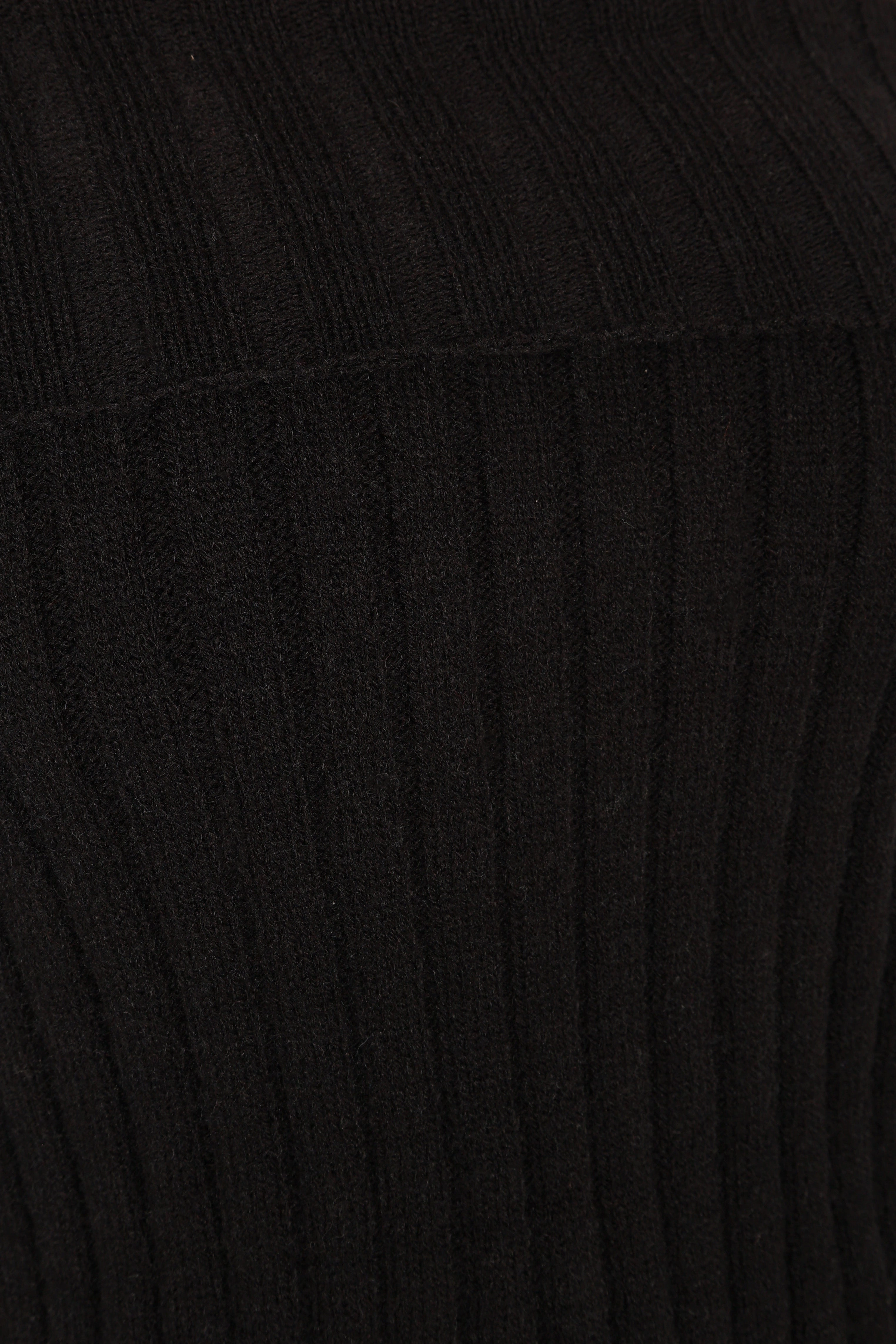 Marlon Off Shoulder Knit Top - Black