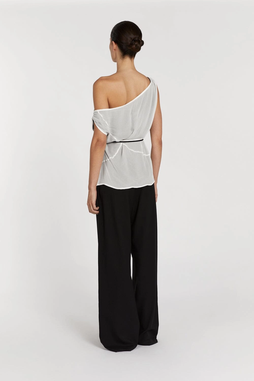 MIA OFF WHITE ASYMMETRICAL TOP