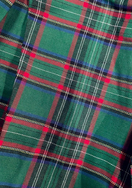 Miss Lily Dress in Green Tartan