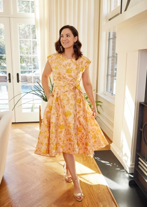 Olivia Dress Harvest Jacquard