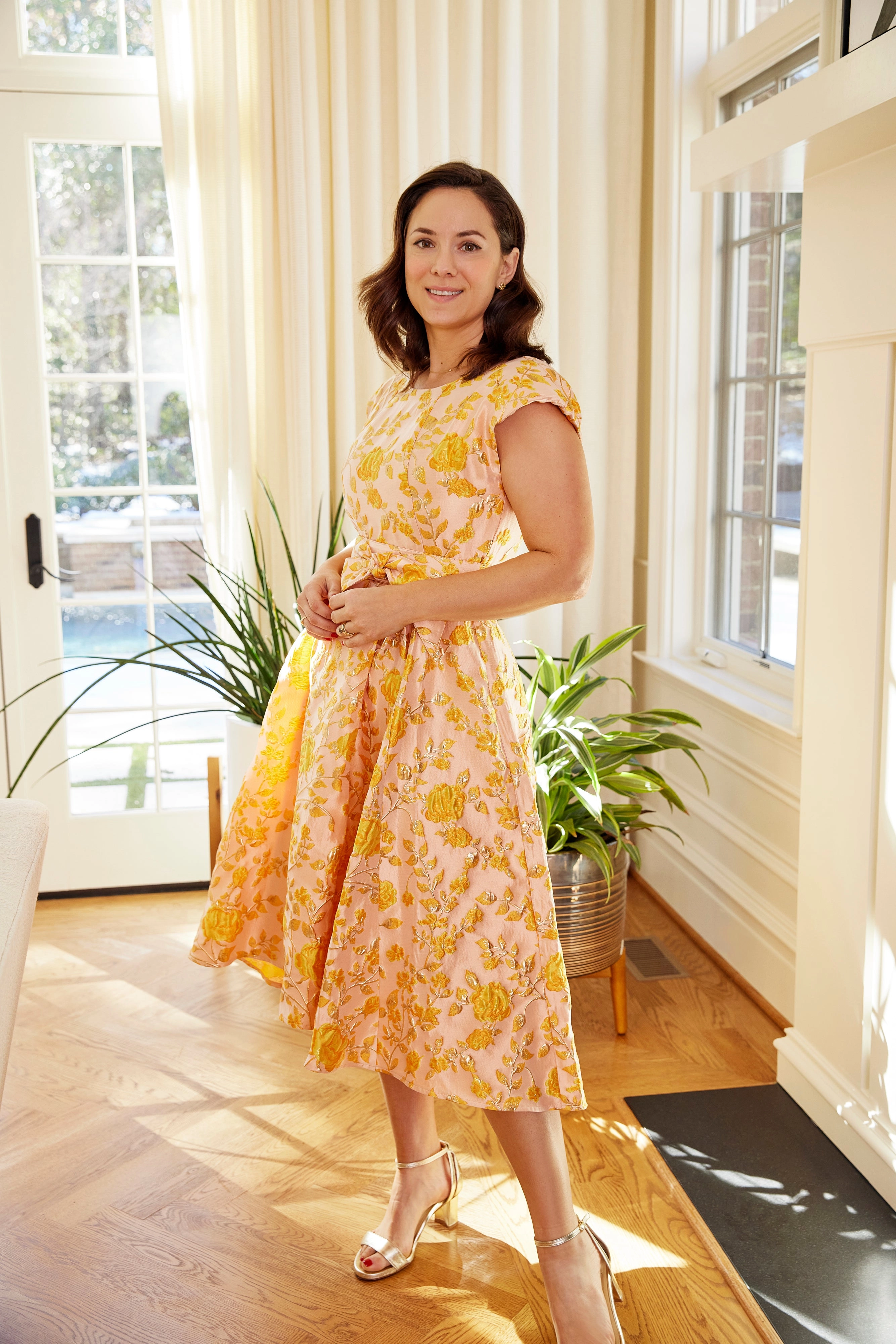 Olivia Dress Harvest Jacquard