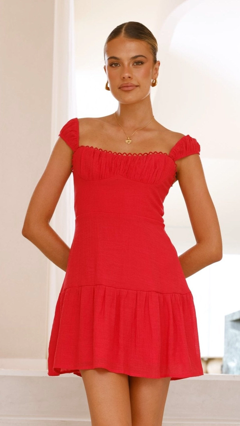 Pascah Mini Dress - Red